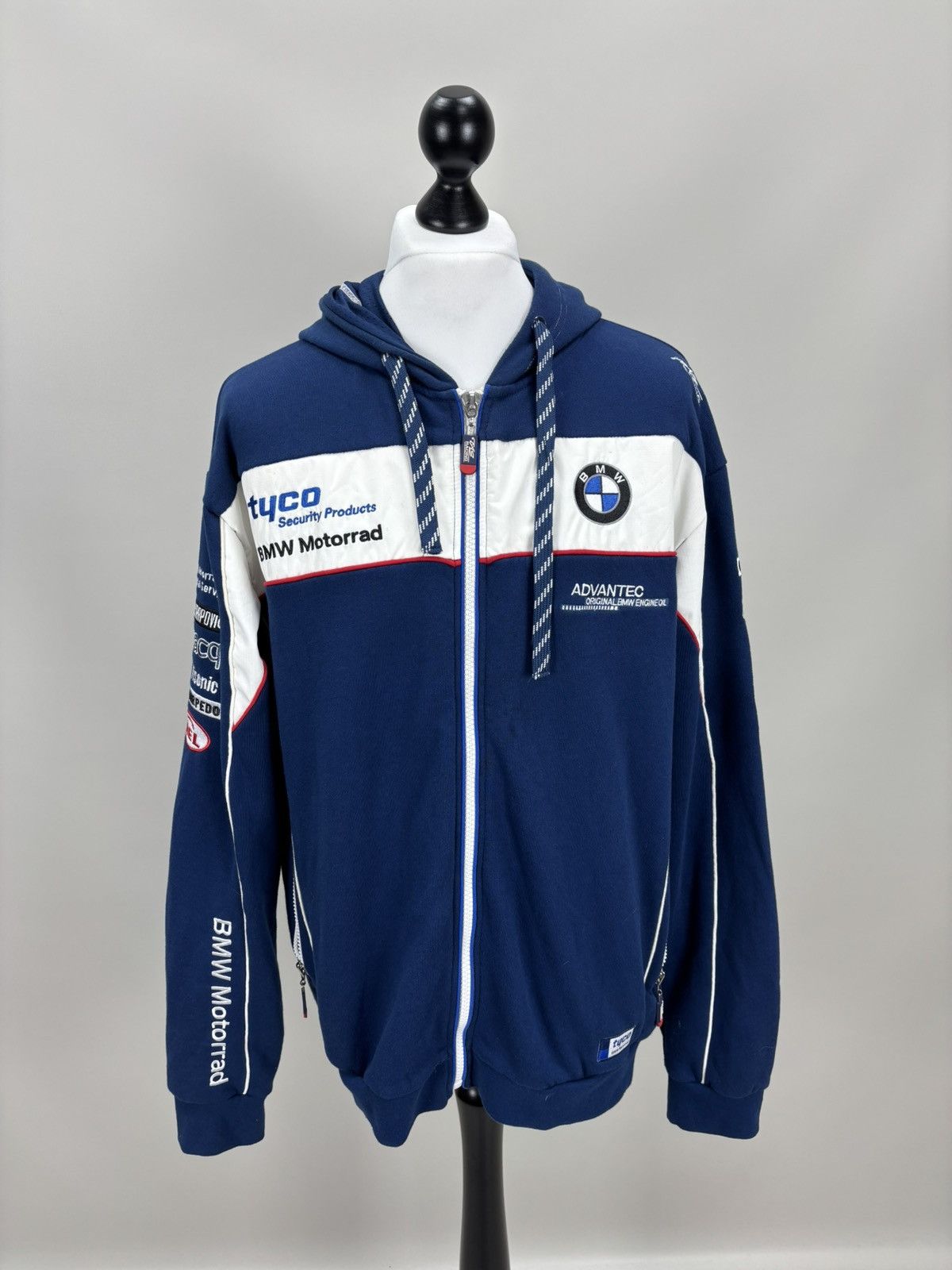 Mens hoodie BMW Tyco Size XXL Color Blue