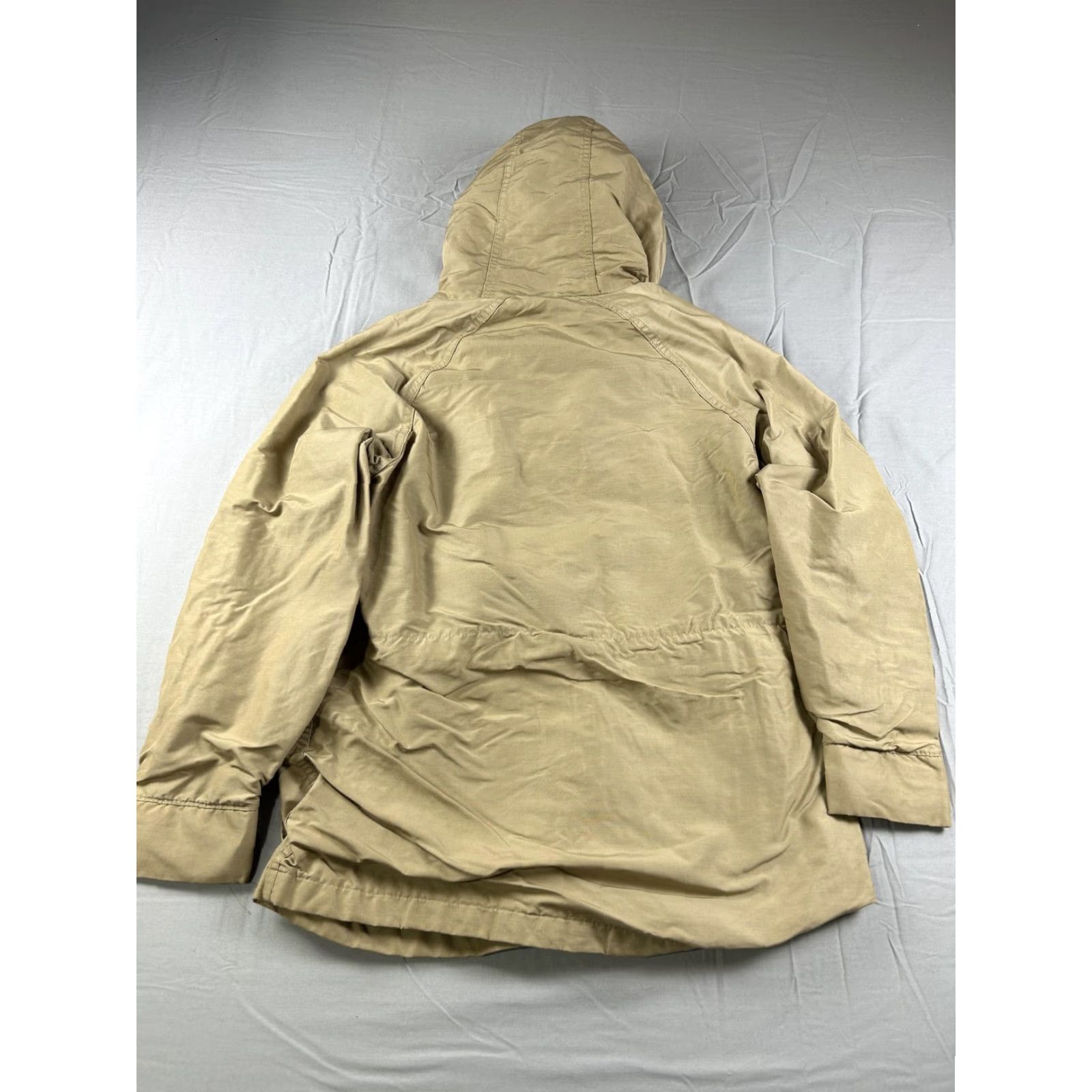Vintage VINTAGE Woolrich Coat Womens Small Beige Parka Hooded Wool Blanket Lined Warm USA Rain Size S / US 4 / IT 40 - 2 Thumbnail