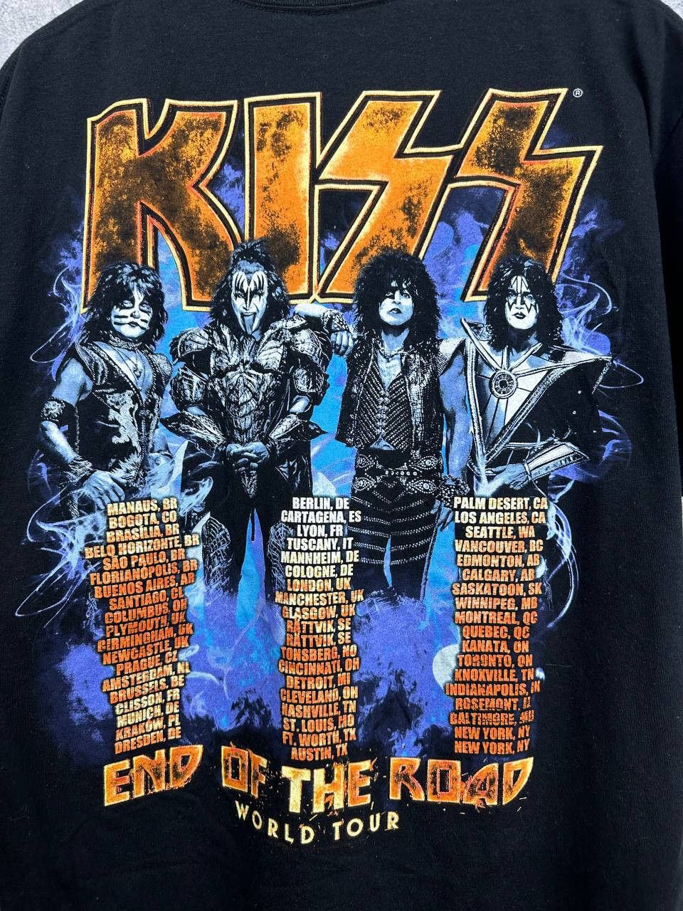 KISS KISS End of the Road Tour 2019 Tee Band Concert T-Shirt Size US L / EU 52-54 / 3 - 7 Thumbnail