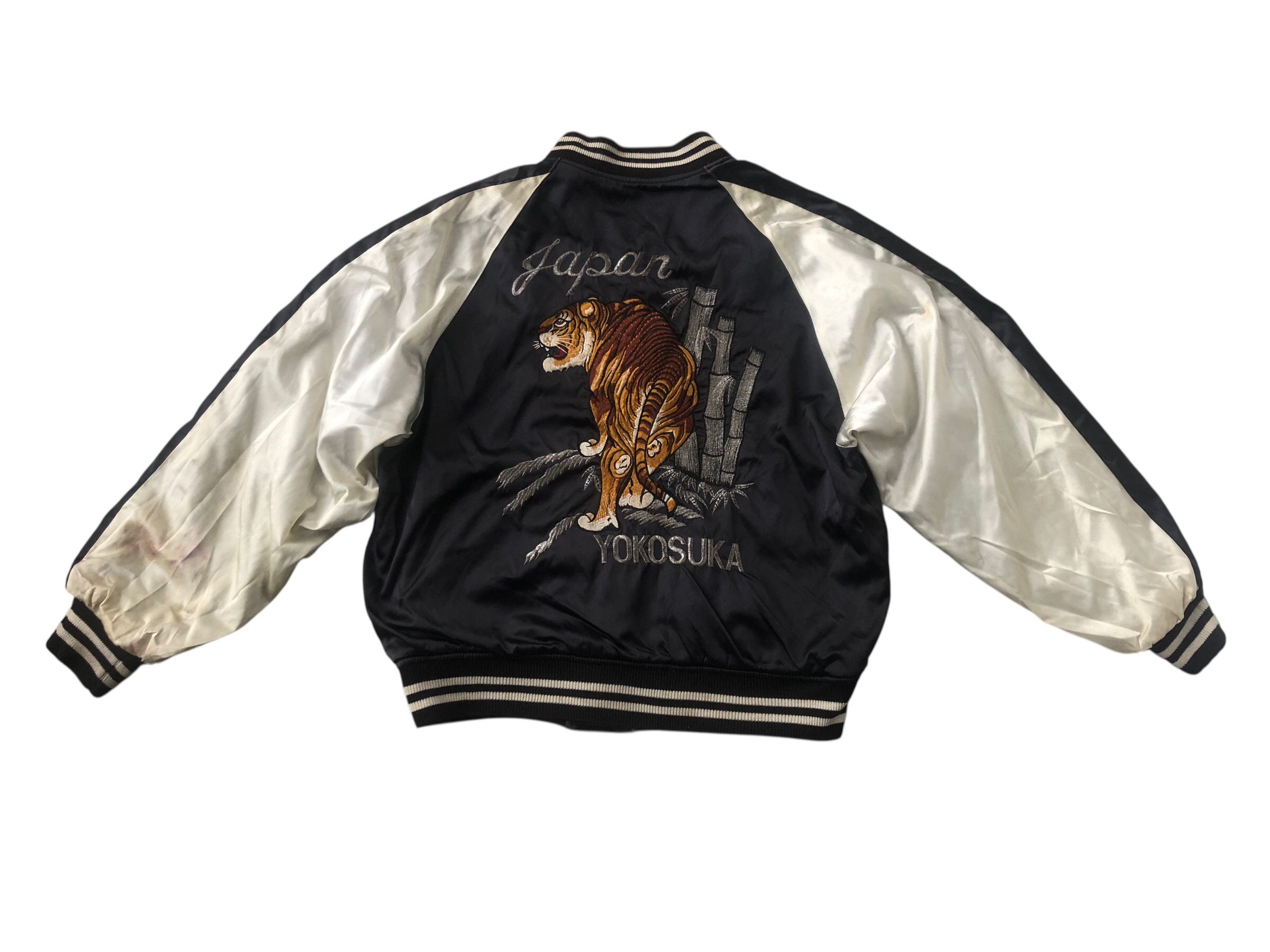 Japanese Brand 🔥Reversible SUKAJAN SOUVENIR YOKOSUKA Japan Jacket Velvet Size US L / EU 52-54 / 3 - 2 Thumbnail