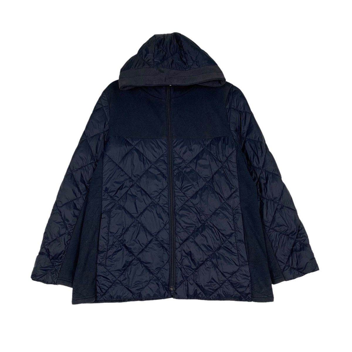 Japanese Brand N+ Quilted Hoodie Jacket #0423-C19 Size US L / EU 52-54 / 3 - 1 Thumbnail
