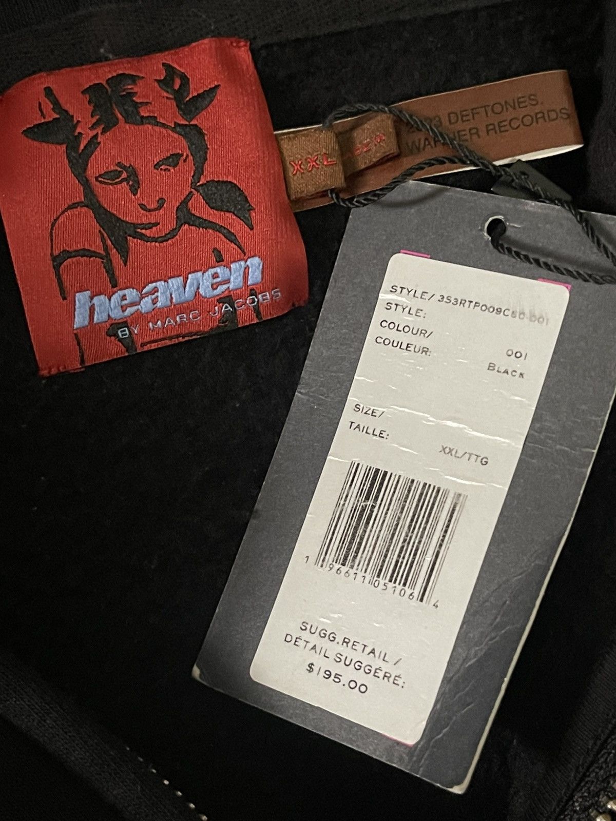 Heaven by Marc Jacobs Heaven By Marc Jacobs Deftones Zip Up Size US XXL / EU 58 / 5 - 3 Thumbnail