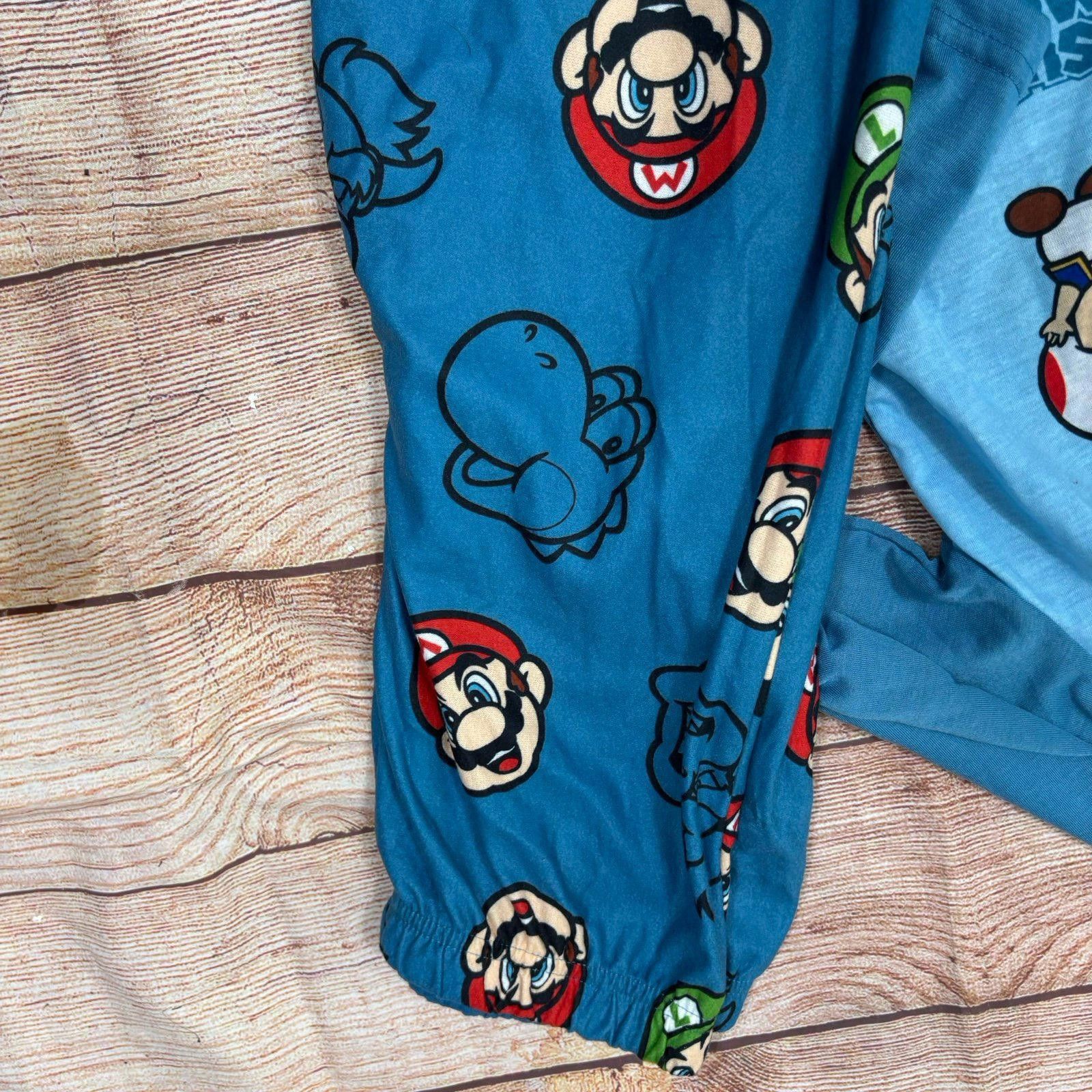 Nintendo Nintendo Super Mario Boys Size 8 Pajama Set Size ONE SIZE - 3 Thumbnail
