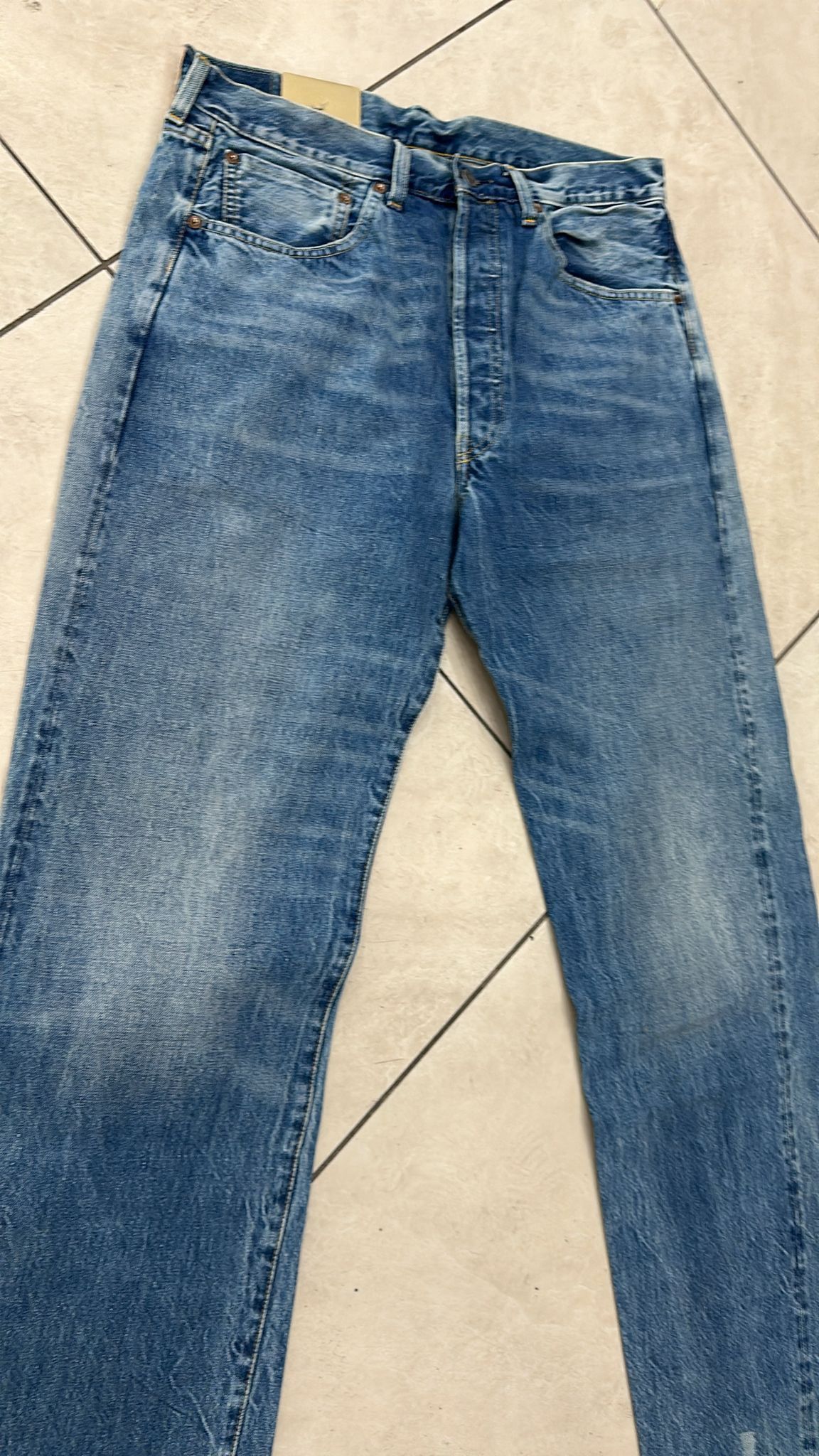 Levi's Vintage Clothing LVC Levi's Vintage Clothing 1955 501XX BigE Selvedge Jeans Size US 32 / EU 48 - 3 Thumbnail