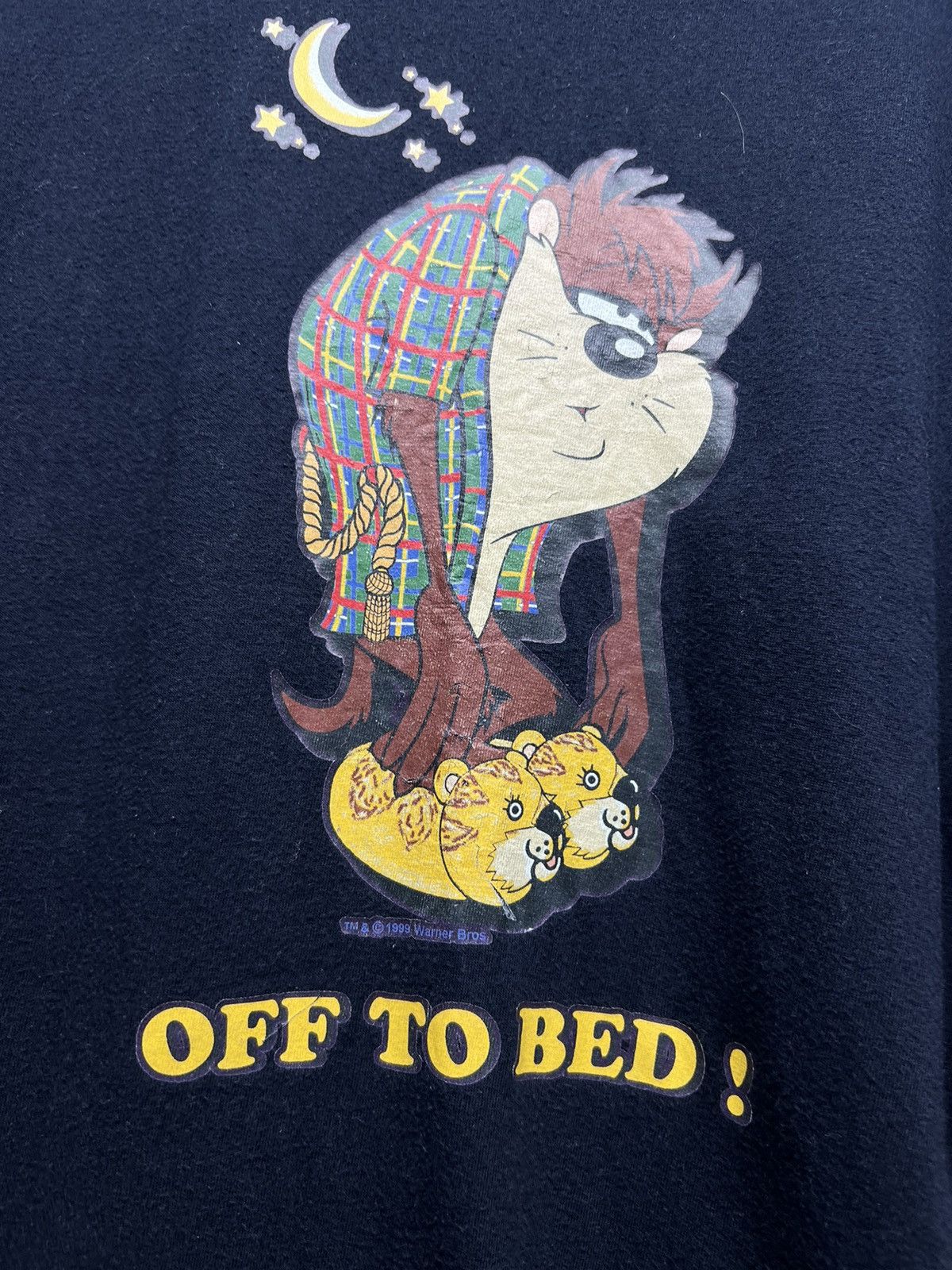 Vintage × Warner Bros Vintage Y2k Looney Tunes Tuzz Off To Sleep 😴 T-Shirt 1999 Size US XL / EU 56 / 4 - 5 Thumbnail