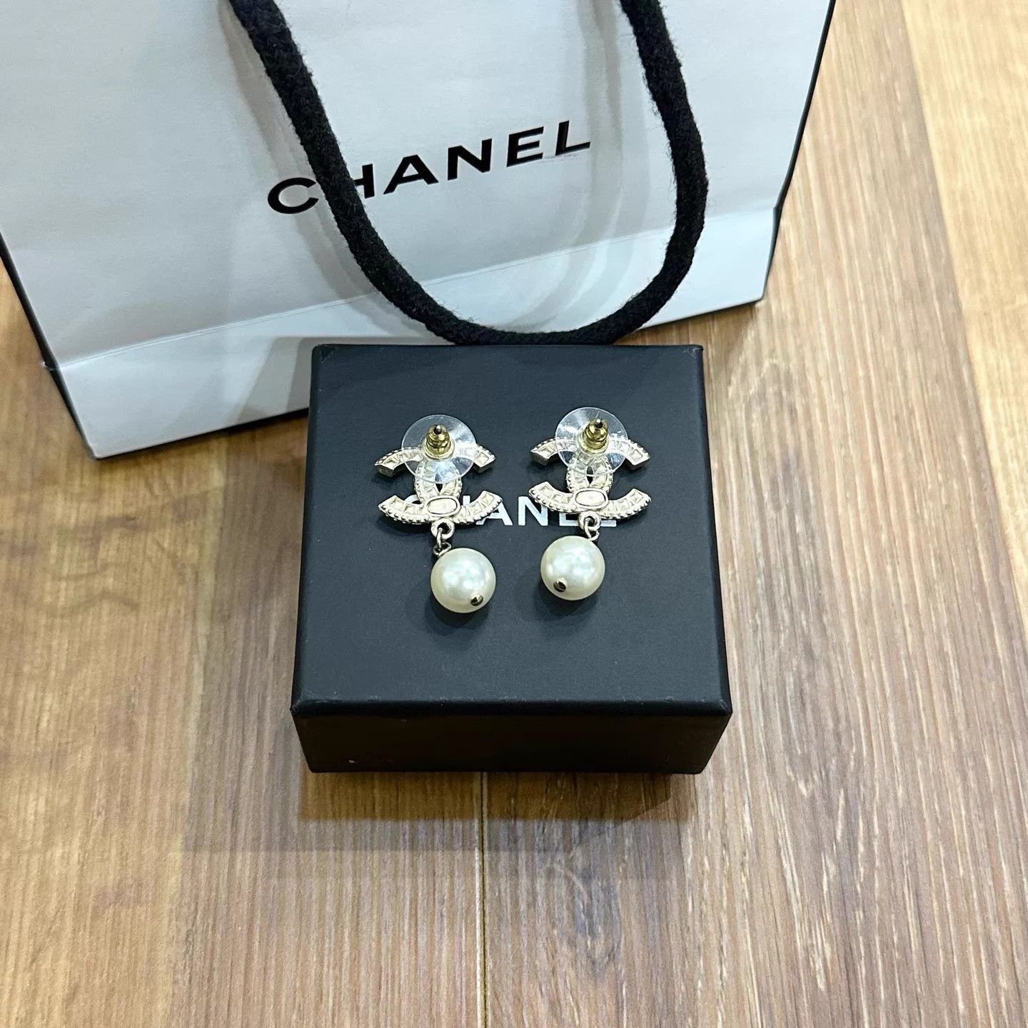 Chanel Chanel CC Diamond Pearl Earrings New P6168 Beijing Size ONE SIZE - 2 Thumbnail