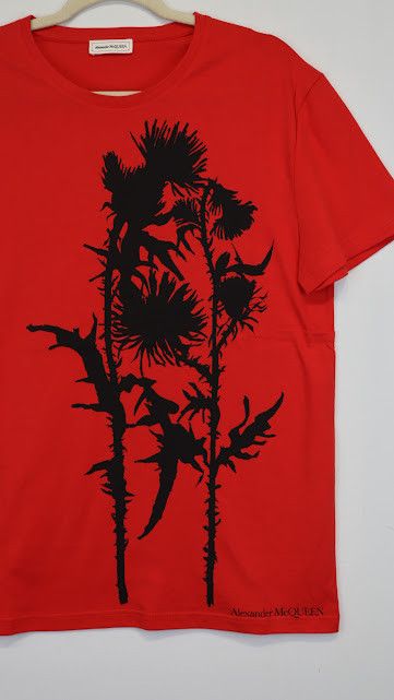 Alexander McQueen o1rshd1 ***Defective / T-Shirt in Red Size US S / EU 44-46 / 1 - 5 Thumbnail