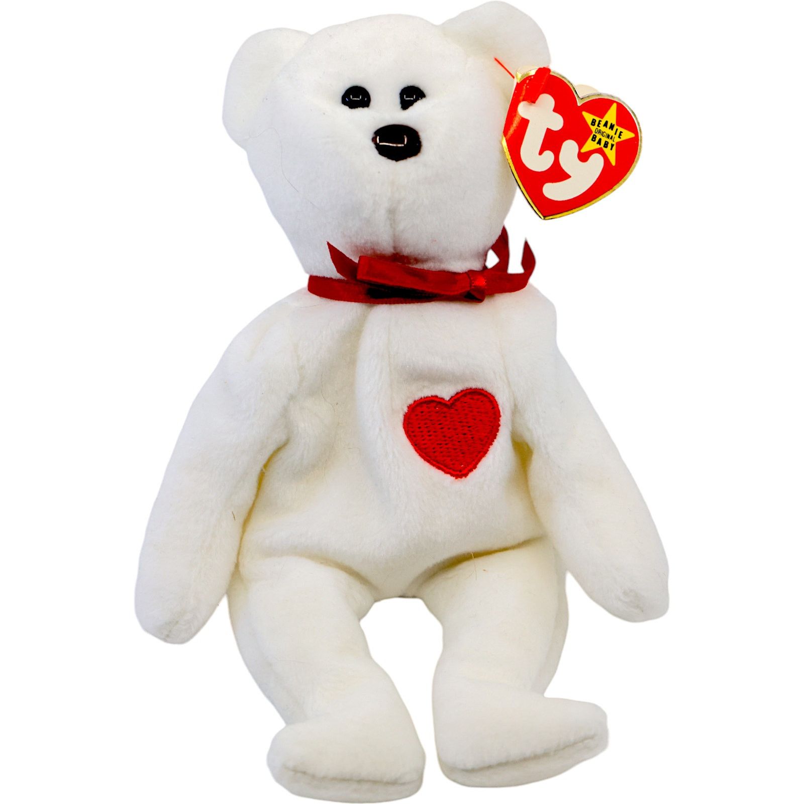 Vintage Ty Beanie Baby 1994 - Valentino the Bear Size ONE SIZE - 1 Thumbnail