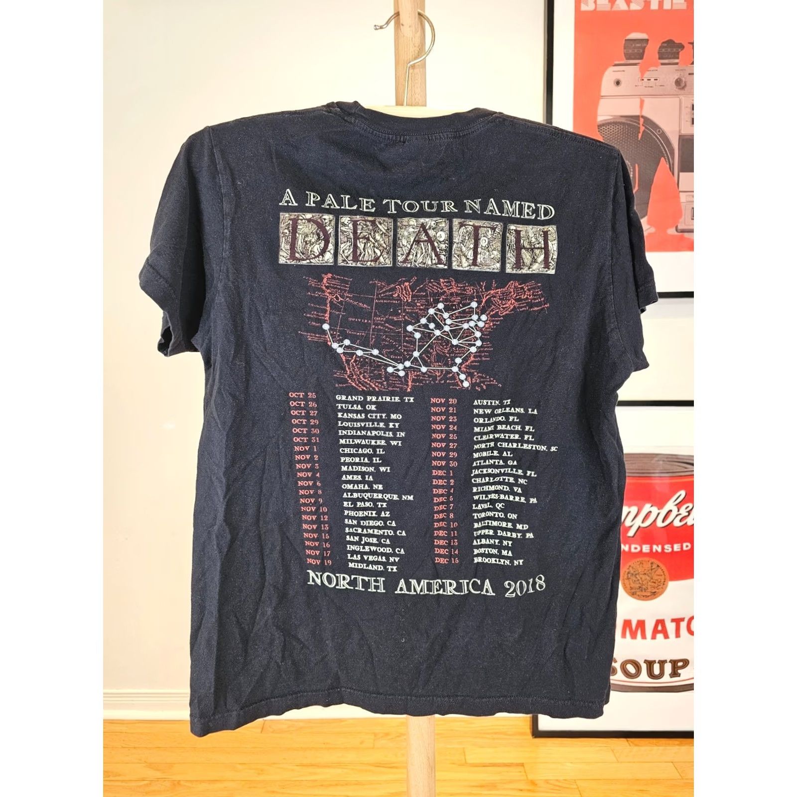 Vintage VINTAGE GHOST A PALE TOUR NAMED DEATH NORTH AMERICA TOUR T-SHIRT M Size US M / EU 48-50 / 2 - 6 Thumbnail