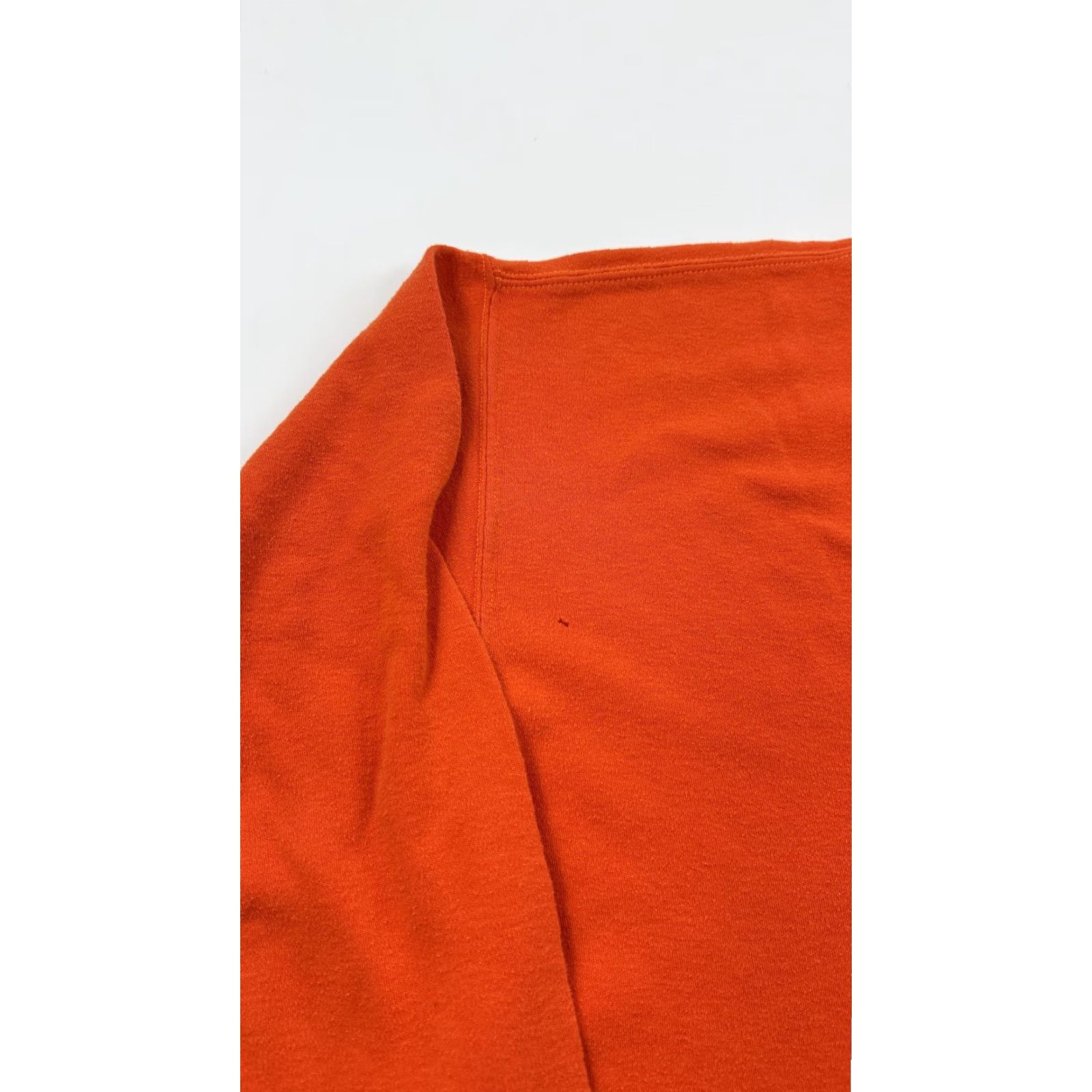 Vintage Tyndale Mens 2XL Orange Long Sleeve Crew Neck Pocket Workwear Shirt Size US XXL / EU 58 / 5 - 2 Thumbnail