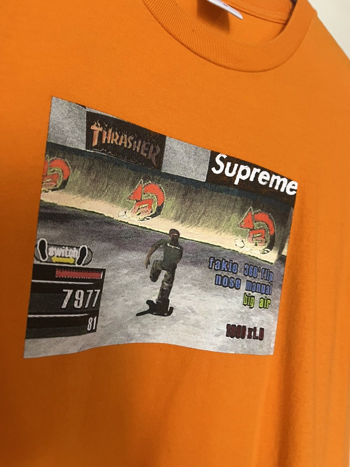 Supreme × Thrasher Supreme Thrasher Skyline Tee Orange Size US L / EU 52-54 / 3 - 2 Thumbnail
