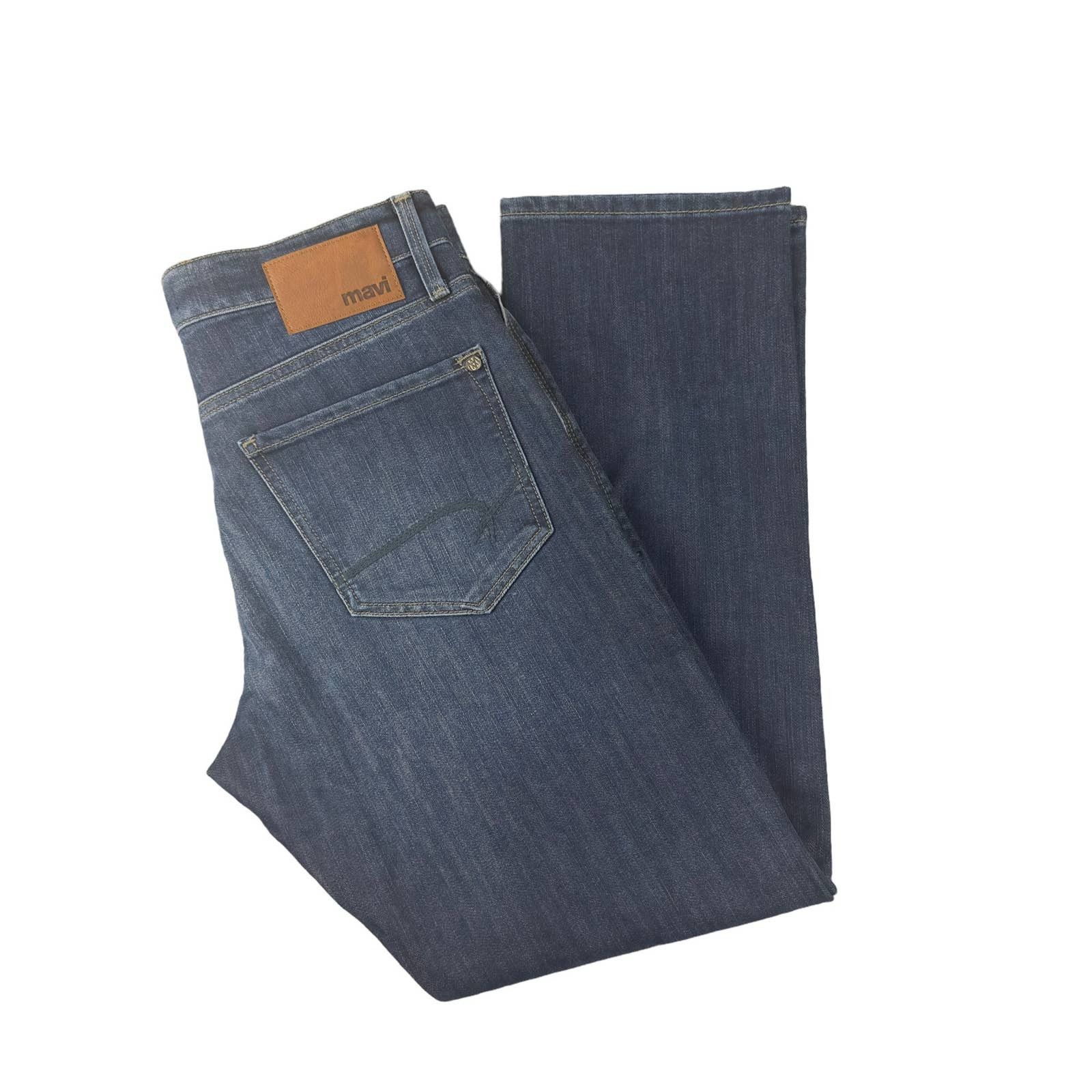 Mavi Men's Matt Relaxed Straight-Leg Jeans - Classic Mid-Rise Dark Wash, Comfortable & Durable - View #9