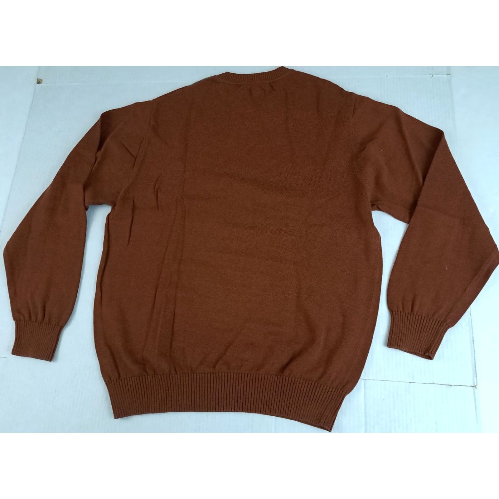 Vintage VINTAGE Argyle Brown Mens Cotton Knit Sweater L Size US L / EU 52-54 / 3 - 5 Thumbnail