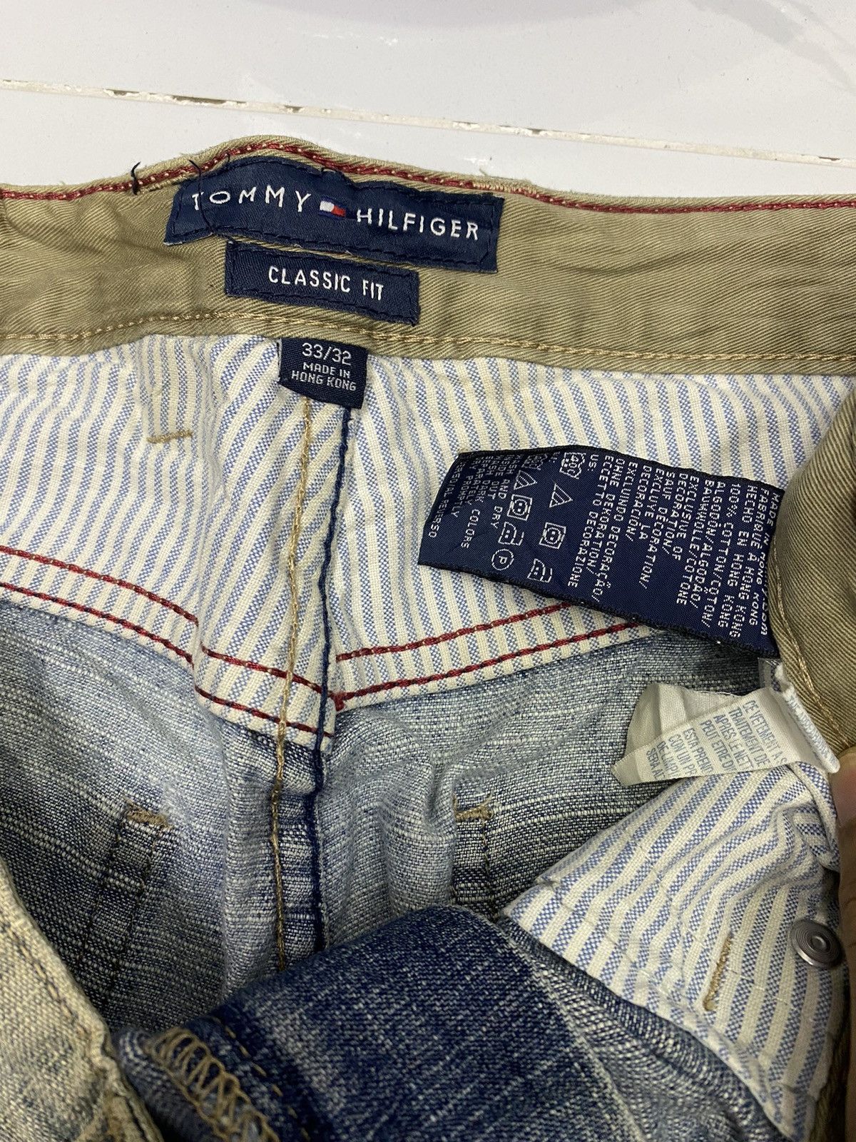Beauty Beast × Hysteric Glamour BAGGY JEANS DISTRESS RIPS TOMMY HILFIGER BAGGY SKATER STYLE Size US 35 - 10 Thumbnail