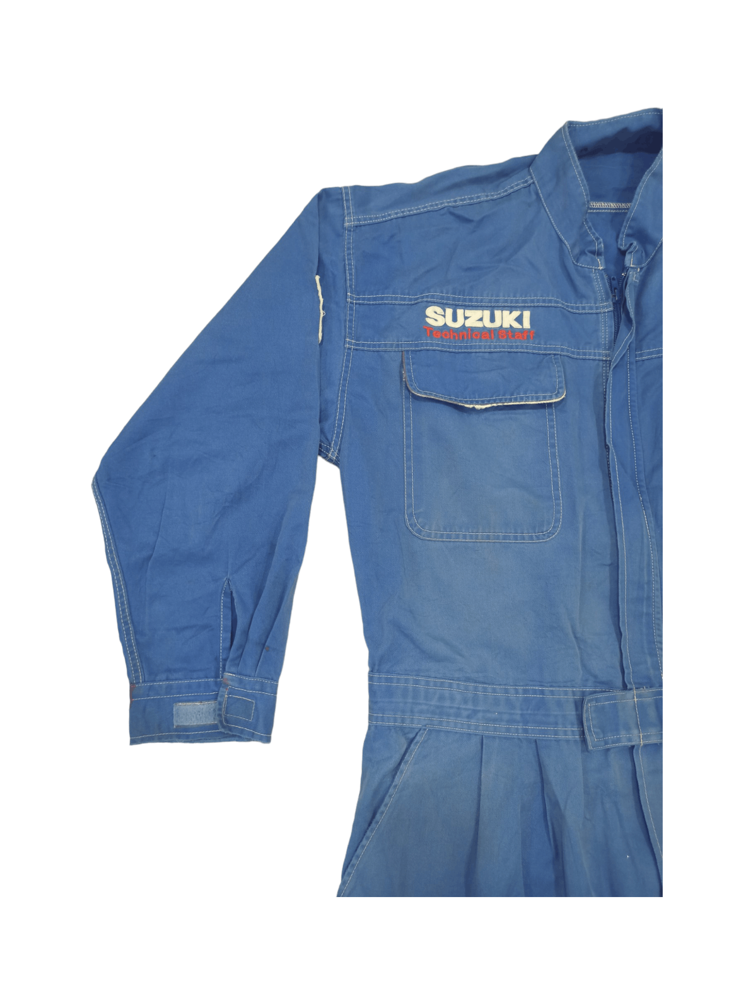 Gear for Sports Vintage Suzuki Technical Staff Fade Blue Coveralls Size US 37 - 19 Thumbnail
