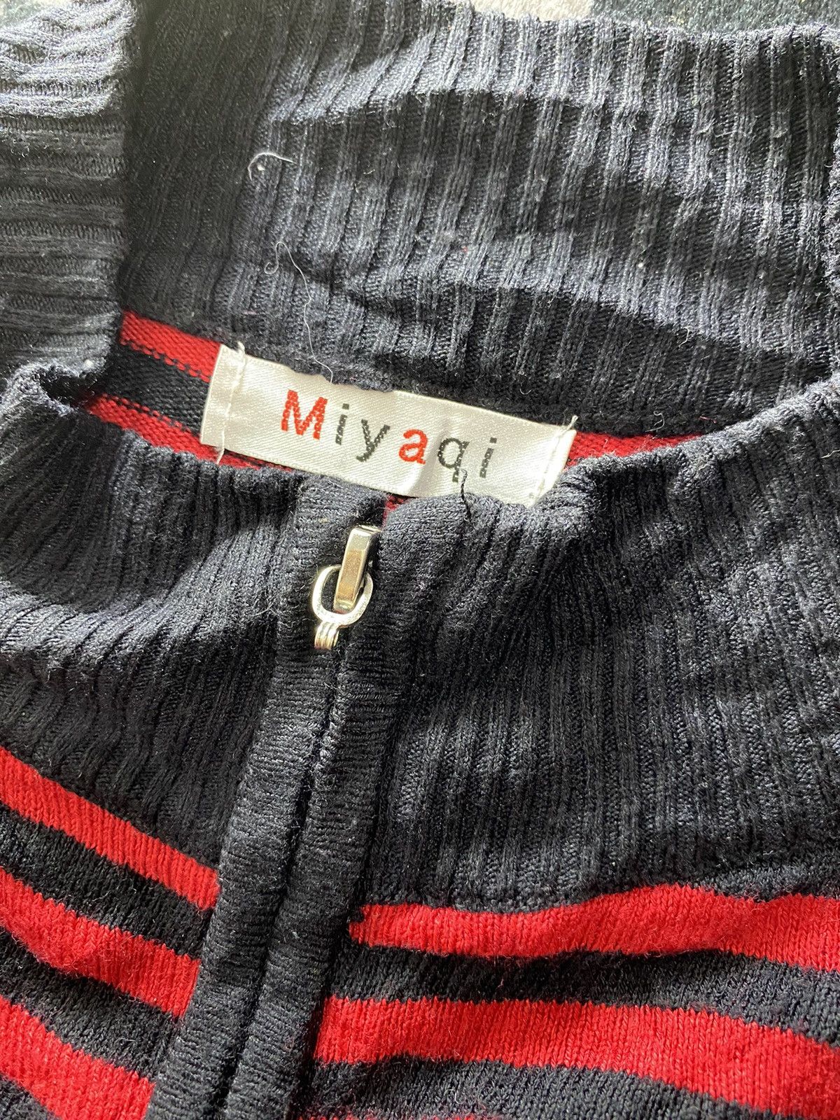 20471120 Vintage miyaqi striped distressed knit Size US S / EU 44-46 / 1 - 5 Thumbnail