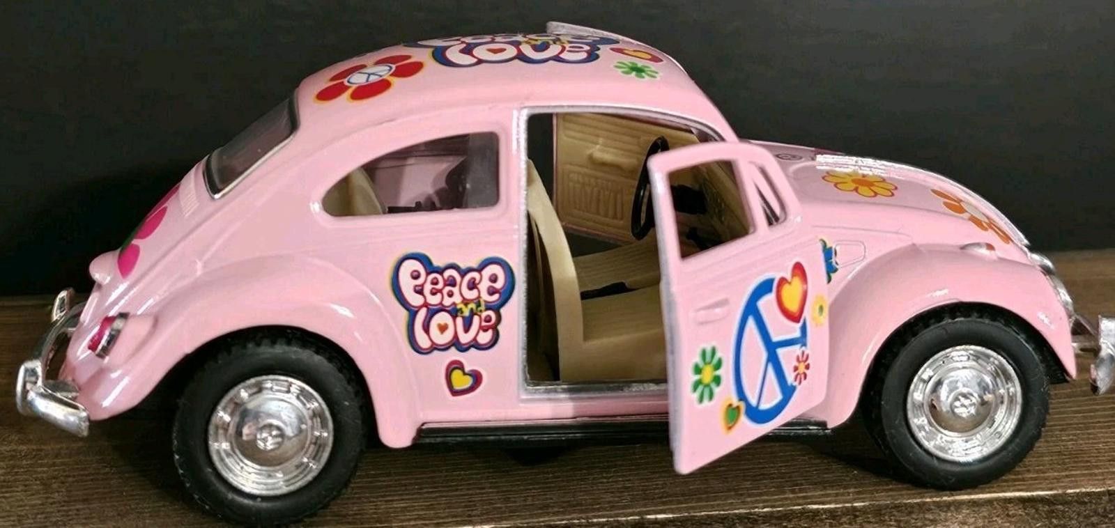 Designer 5375DFP 1967 Volkswagen Classical pink Beetle, - Kinsmart Size ONE SIZE - 3 Thumbnail