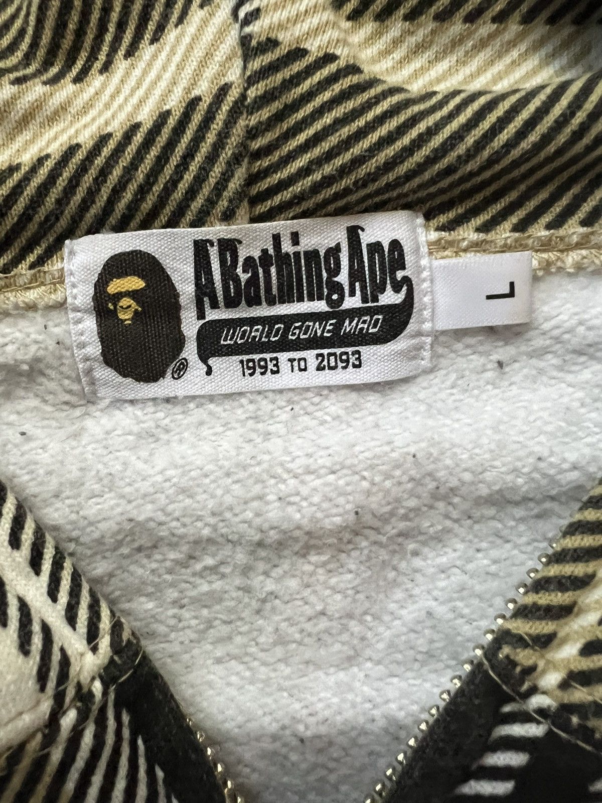 Bape hoodie sold L chest 23” ( label says XXL)