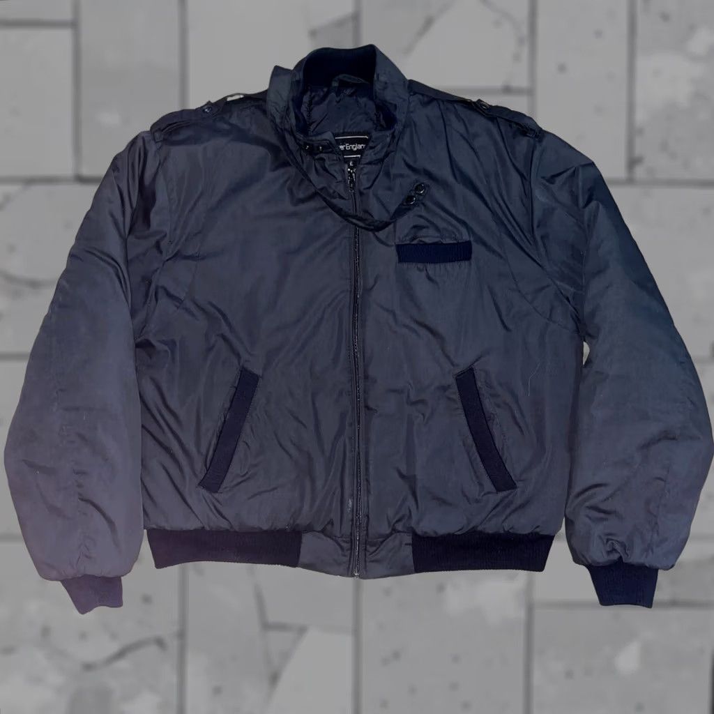 Vintage Peter England Jacket Mens L Blue VTG Full Zip Lined Size US L / EU 52-54 / 3 - 1 Thumbnail