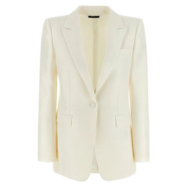 Tom Ford TOM FORD Radzmir White Silk/Wool Blazer Jacket New & Authent Size M / US 6-8 / IT 42-44 - 1 Thumbnail