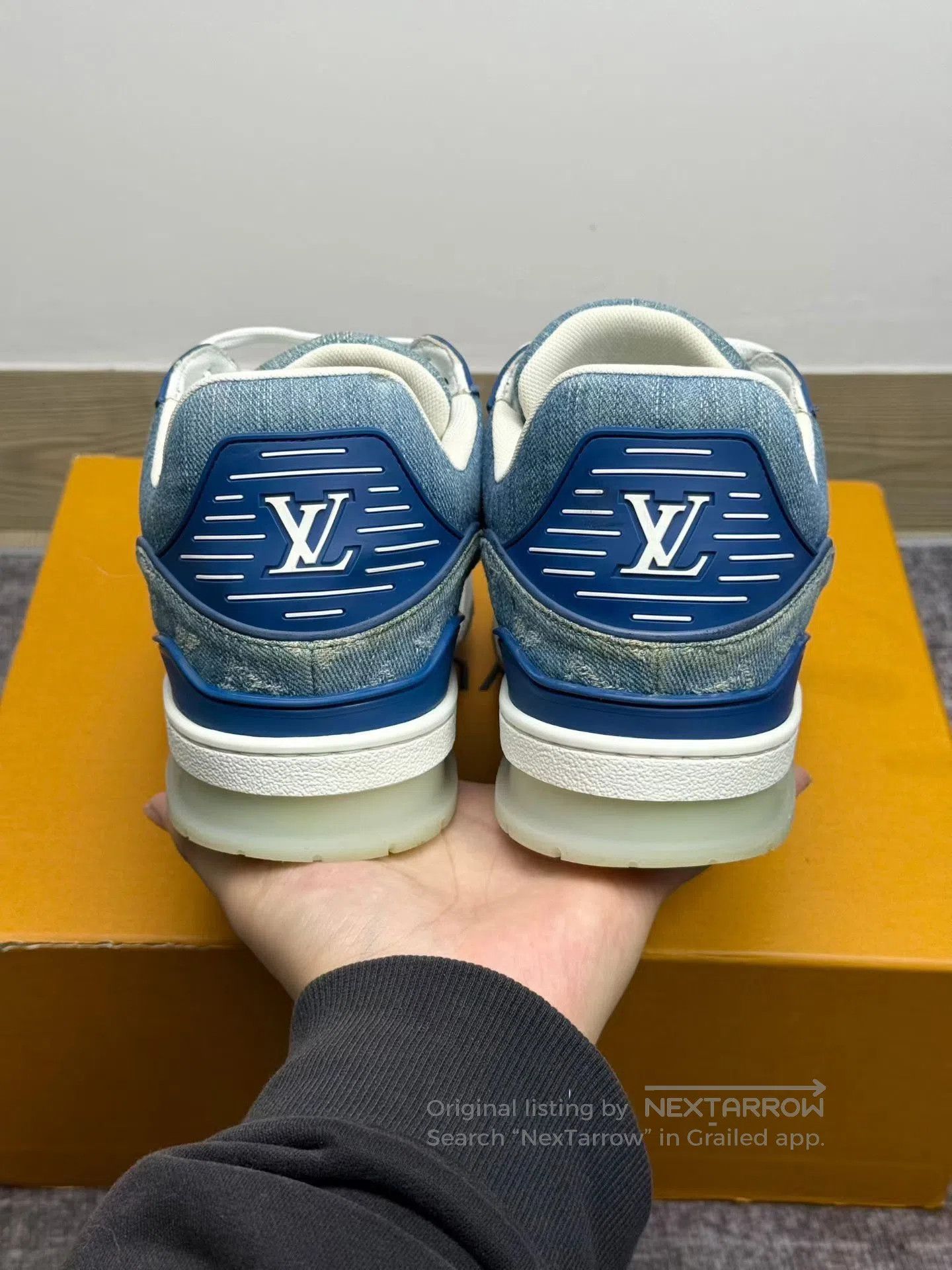 Louis Vuitton Louis Vuitton LV Trainer Blue Sneakers. Size US 8 / EU 41 - 5 Thumbnail