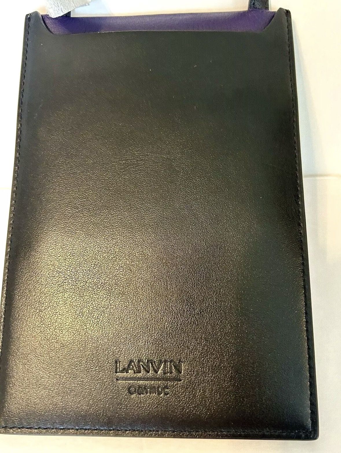 Lanvin LANVIN X BATMAN CALFSKIN PHONE CASE Size ONE SIZE - 6 Thumbnail