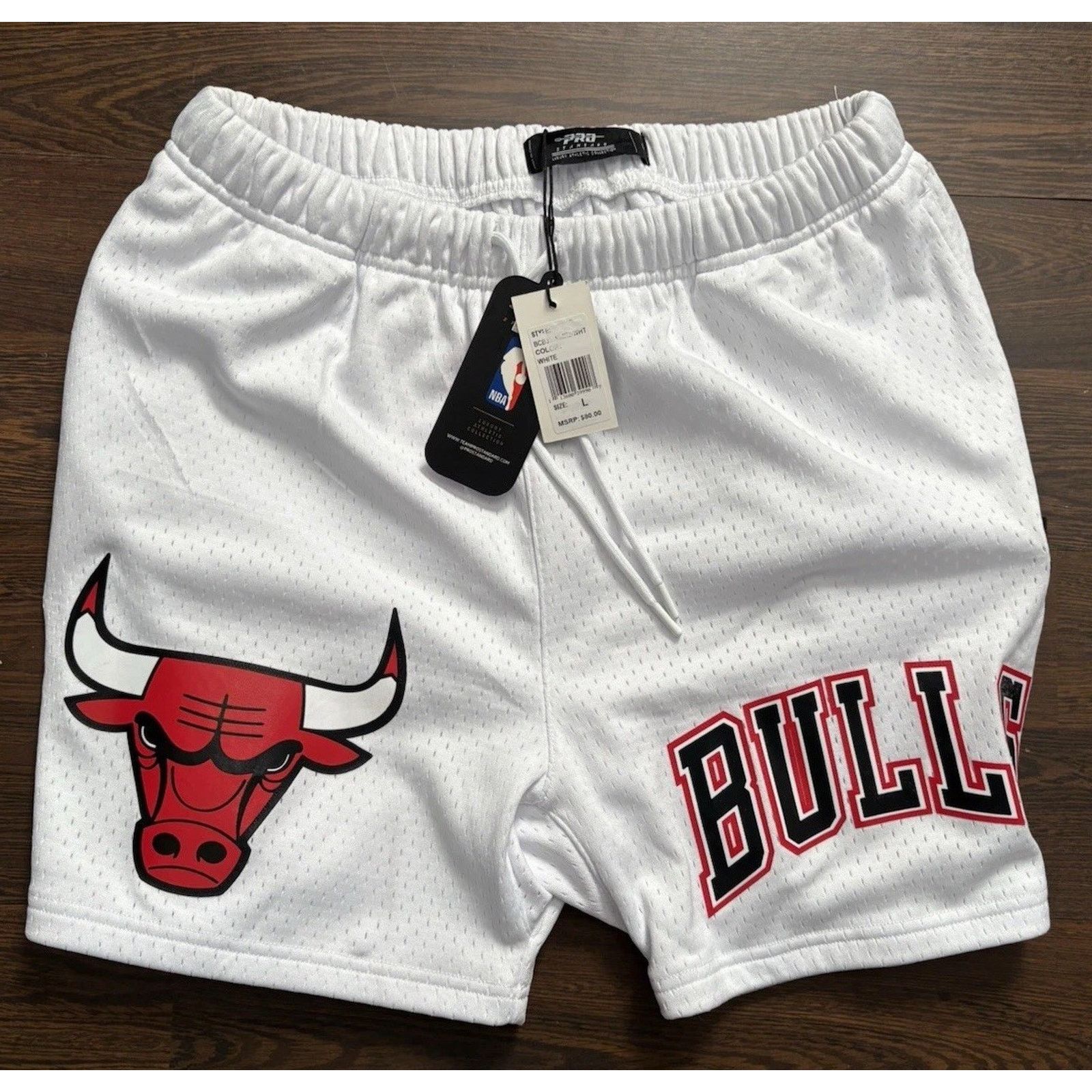 Pro Standard PRO STANDARD CHICAGO BULLS LOGO MESH WHITE Shorts Sz Large Size US 36 / EU 52 - 4 Thumbnail