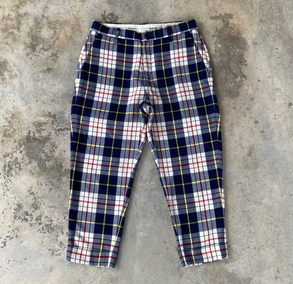 Issey Miyake Ne-net by Issey Miyake Plaid Cropped Pants Dance Punk Size US 30 / EU 46 - 1 Thumbnail
