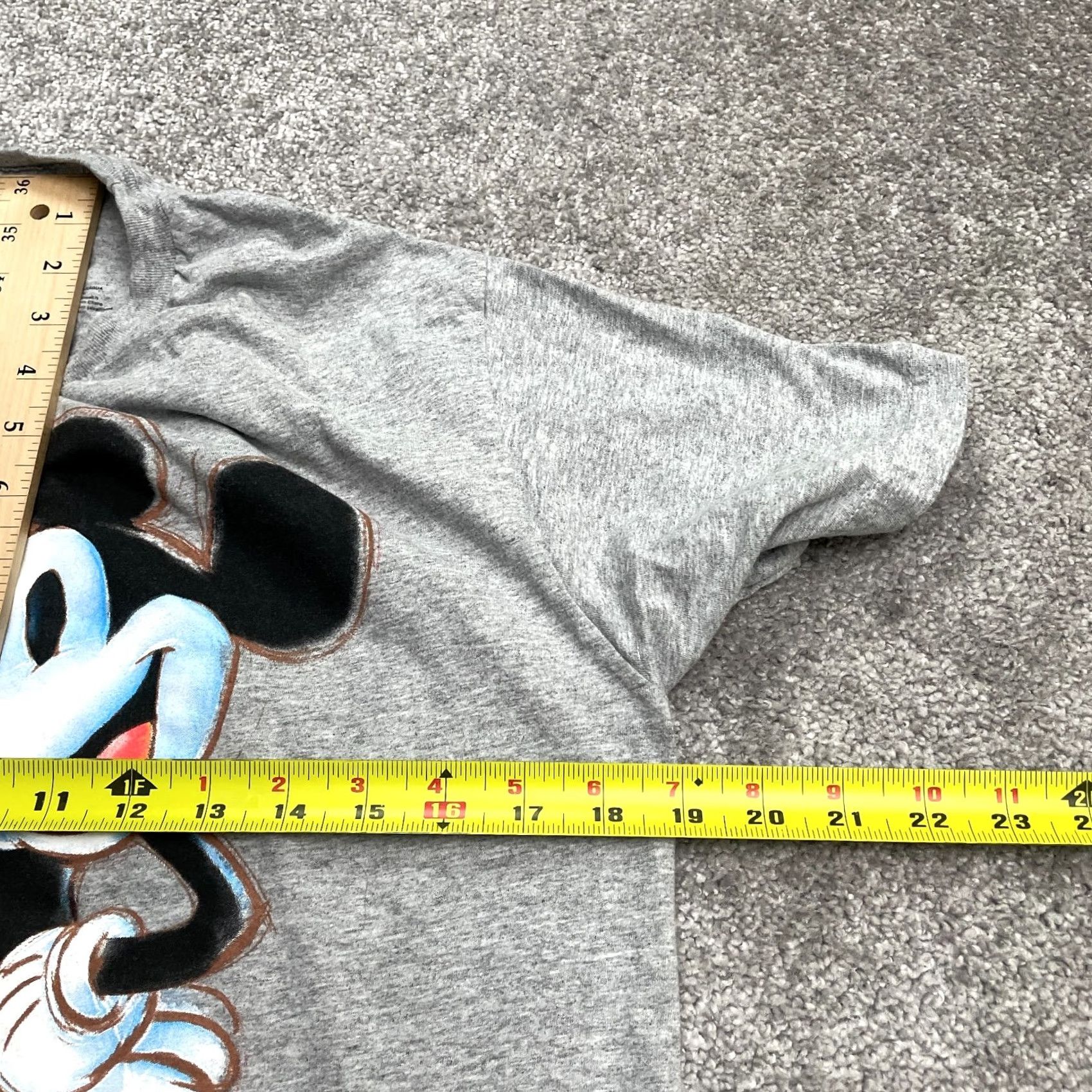 Disney Disney Mickey Mouse Graphic T-Shirt Women M Gray Crew Neck Short Sleeve Tee Size M / US 6-8 / IT 42-44 - 7 Thumbnail