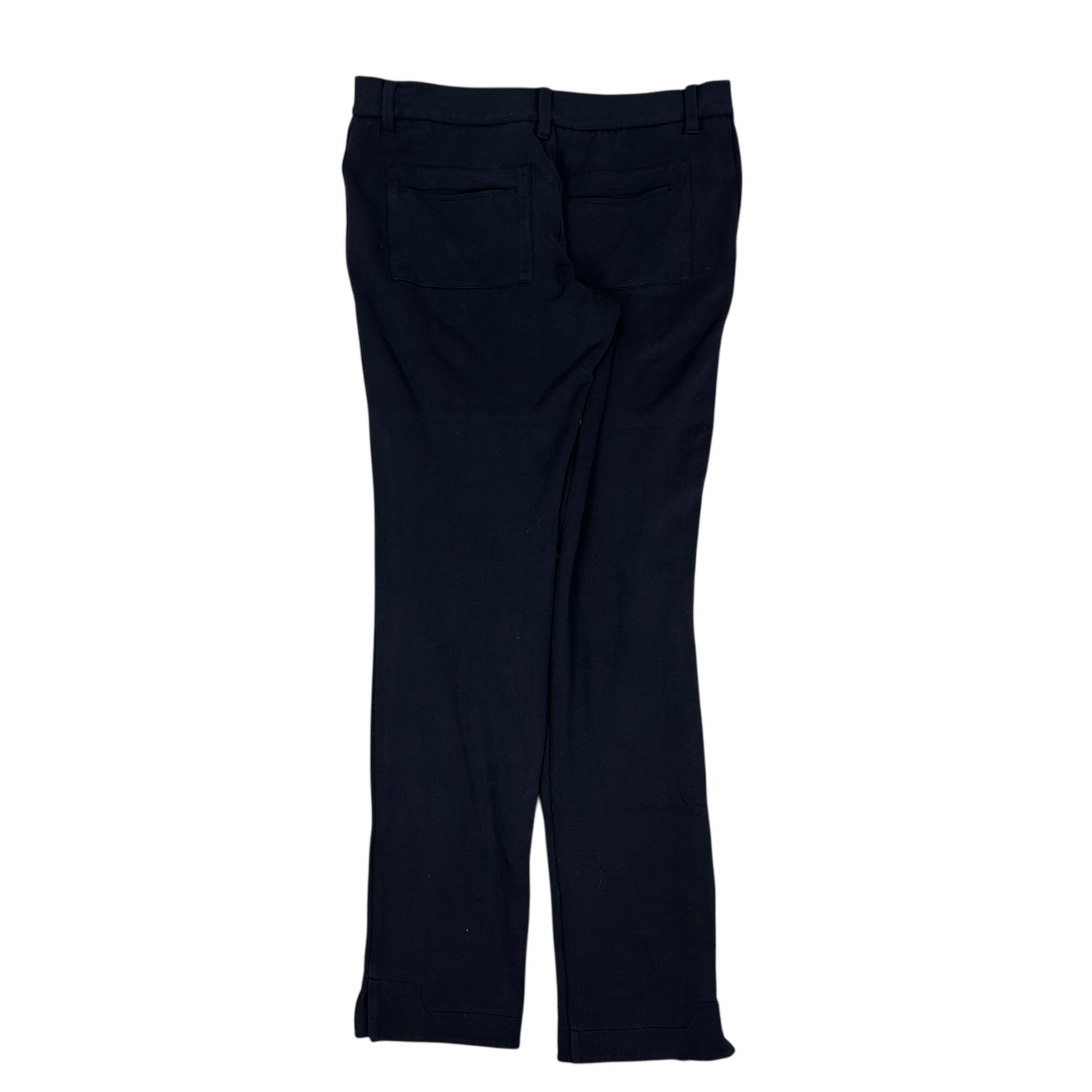 Jil Sander Jil Sander Women's Black Mid Rise Pockets Straight Leg Pants Size 32" / US 10 / IT 46 - 9 Thumbnail