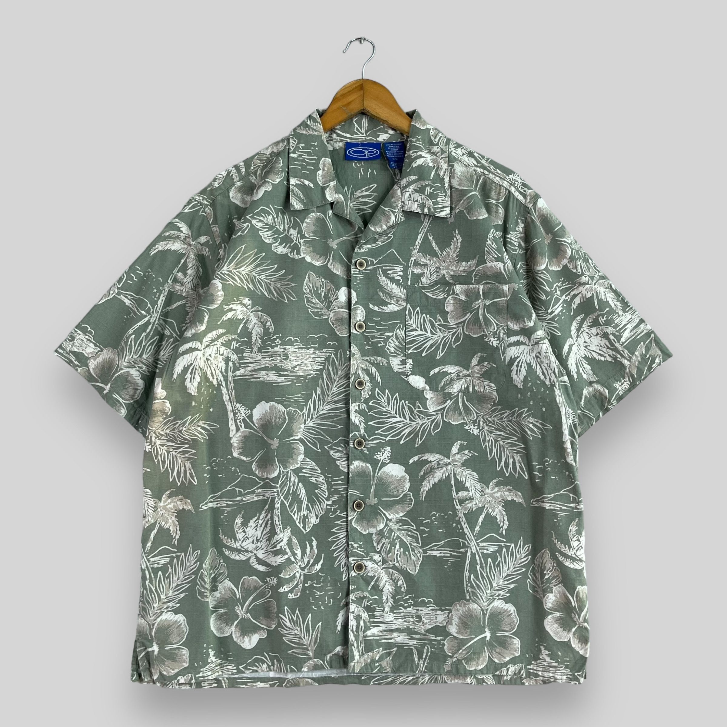 Ocean Pacific Vintage OCEAN PACIFIC Aloha Tropical Floral Motive Shirt Size US M / EU 48-50 / 2 - 1 Thumbnail