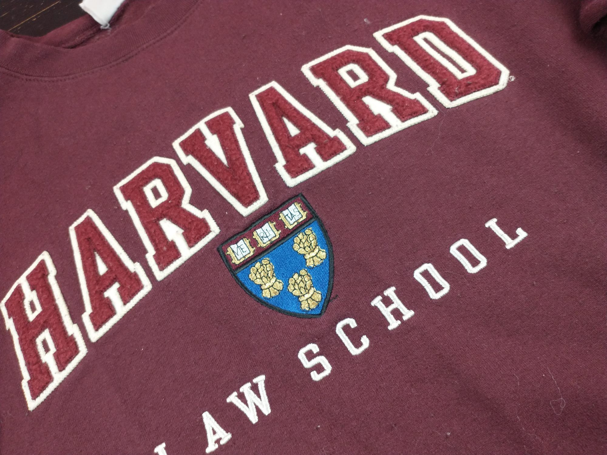Champion Harvard Law School Sweatshirt Crewneck Burgundy Size L Size US L / EU 52-54 / 3 - 4 Thumbnail