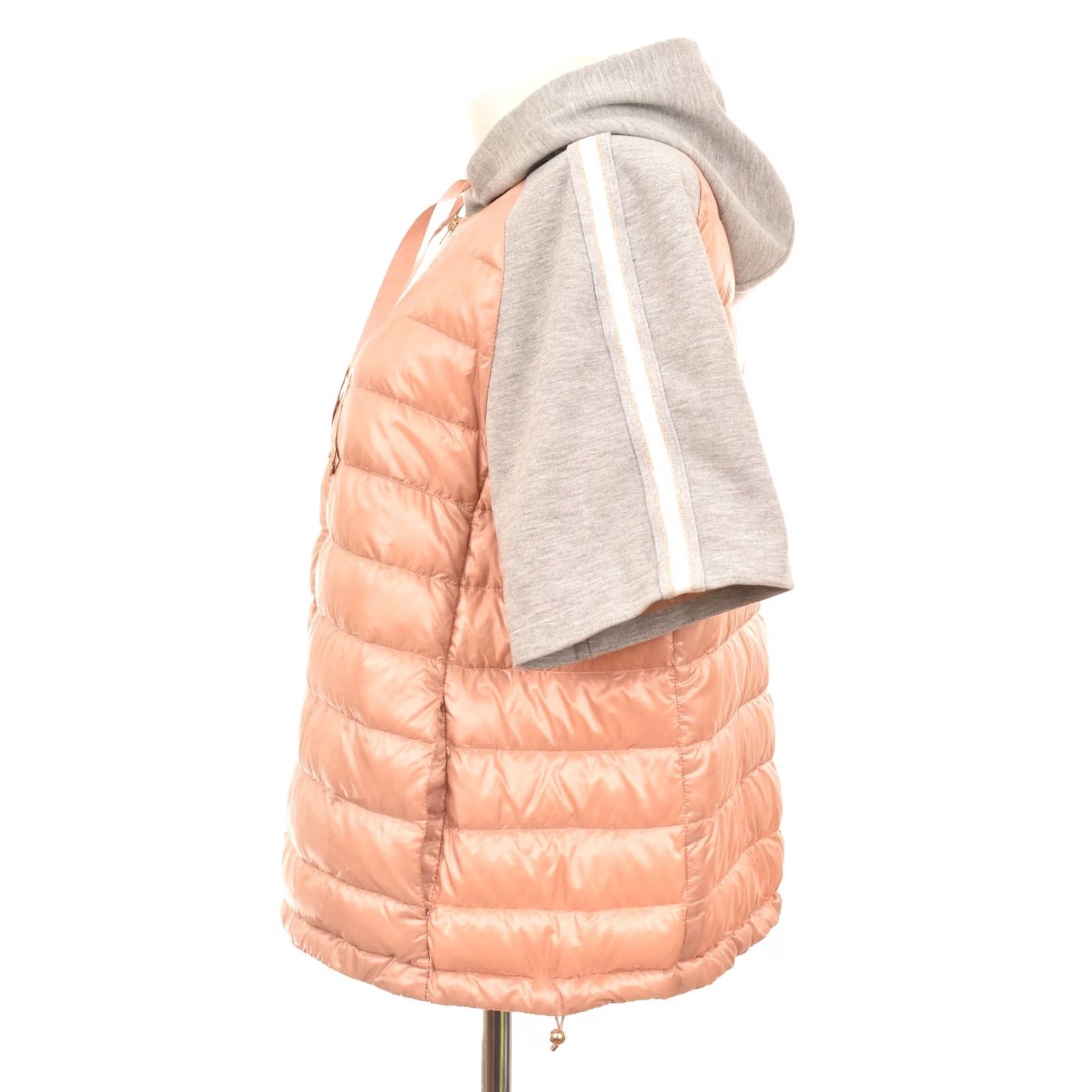 Herno DDP HERNO Women’s Short Sleeve Woven Jacket Down Puffer PI0919D EU 48 Pink Jacket Womens Down Puffer Size 34" / US 12 / IT 48 - 4 Thumbnail