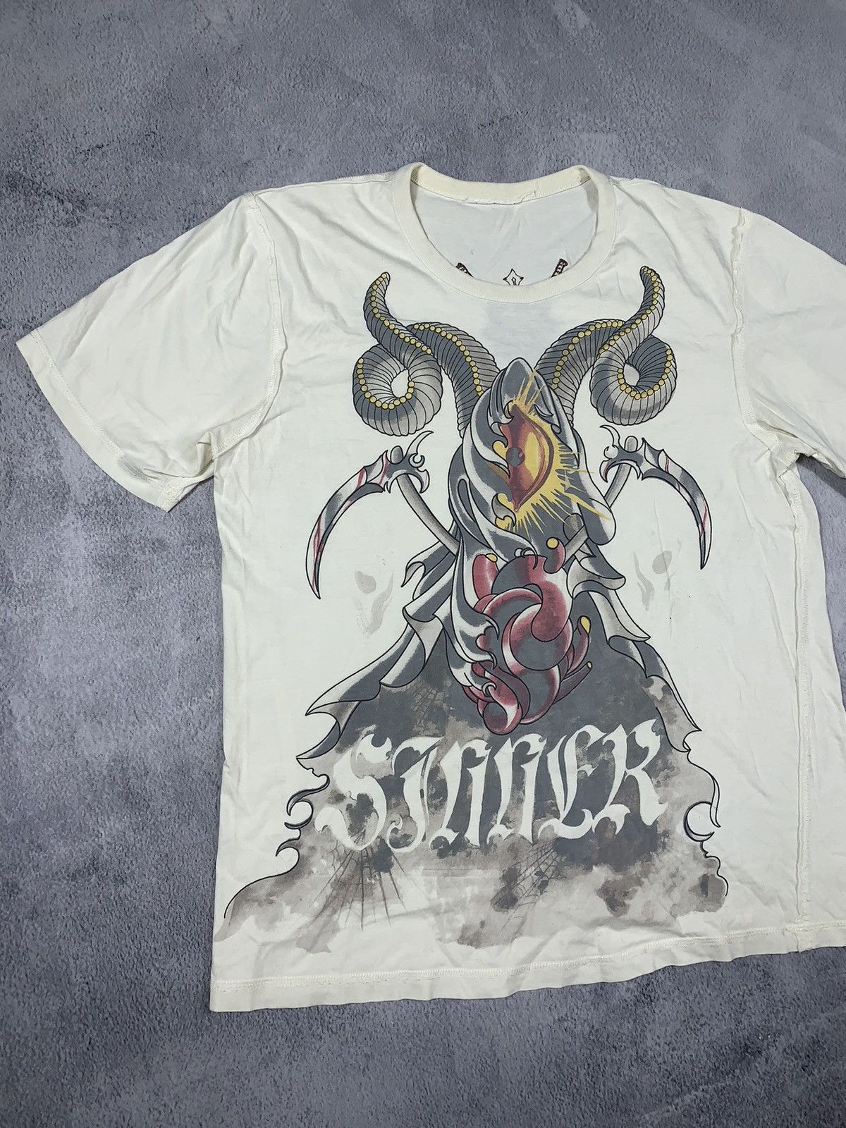 Japanese Brand × Vintage Vintage Y2k Devil Samurai Japanese tee big logo size L Size US L / EU 52-54 / 3 - 2 Thumbnail