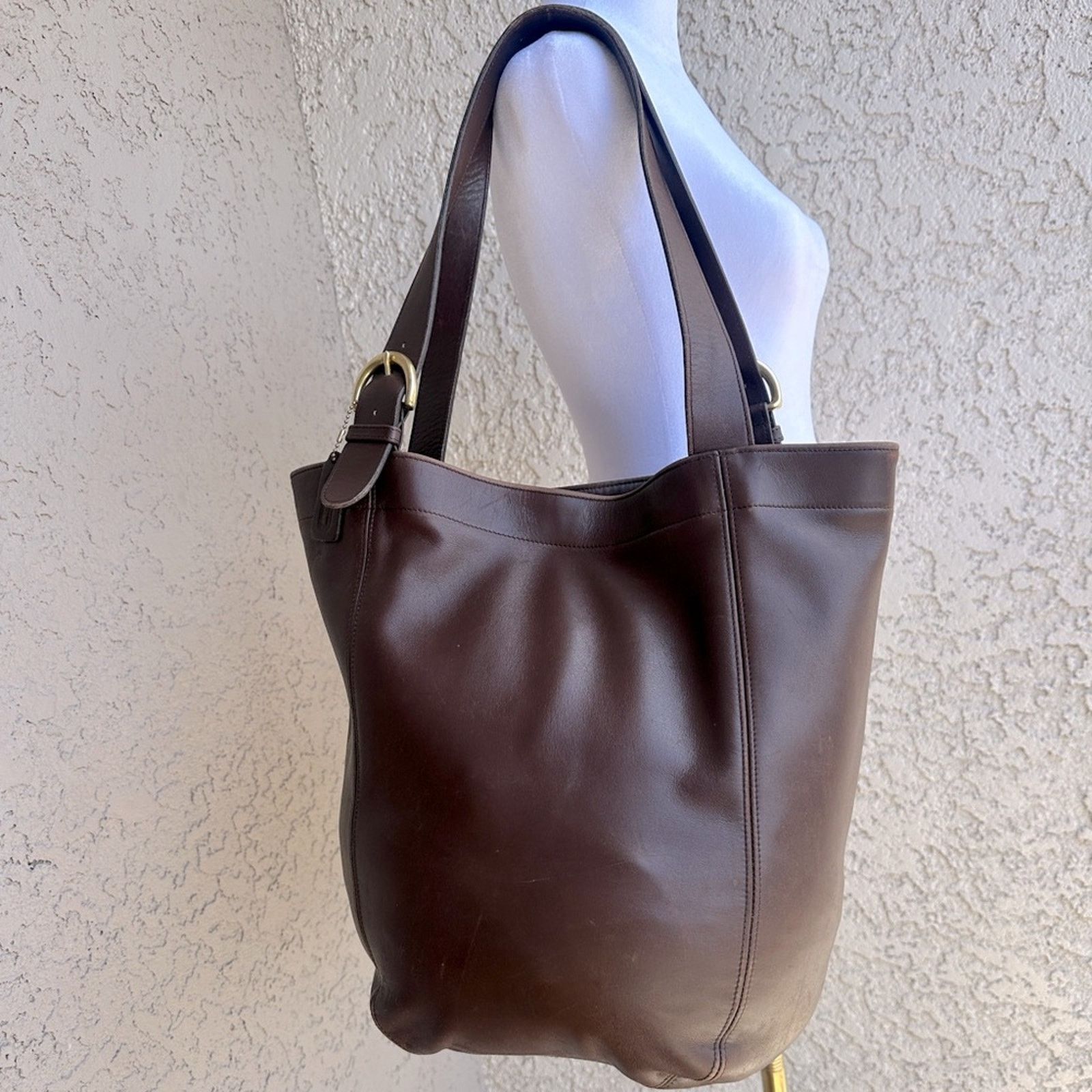 Coach COACH Vintage Duffle Soho XL Vermillion Brown Leather Purse Size ONE SIZE - 5 Thumbnail