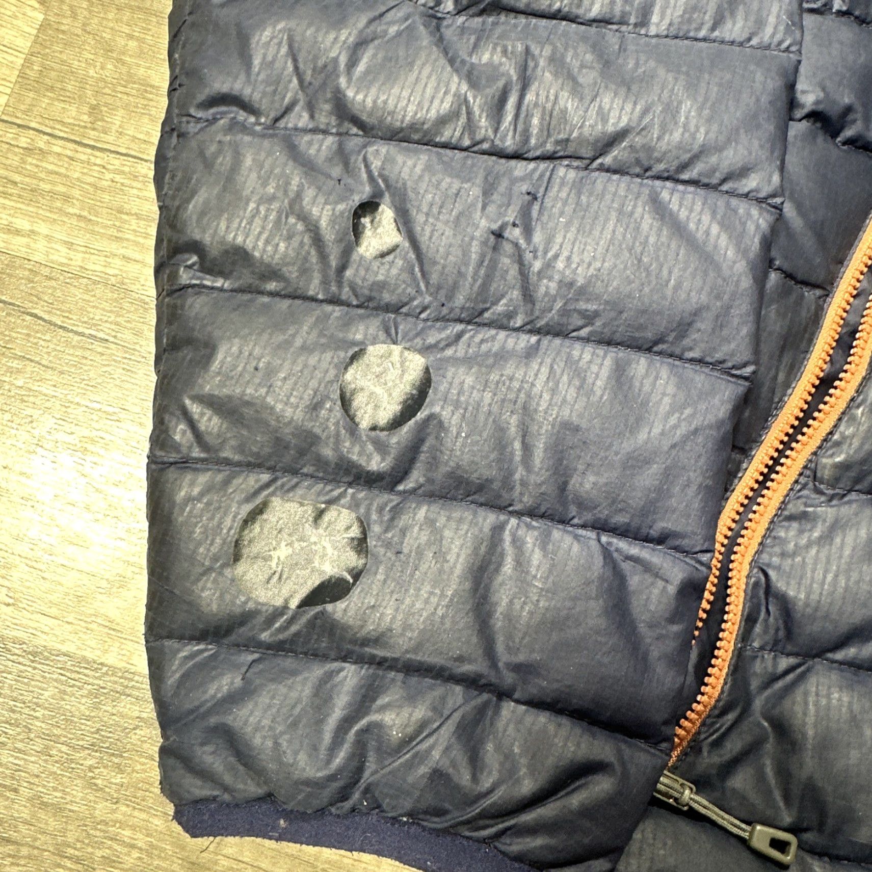Patagonia Patagonia Women Navy Blue Down Puffer Jacket Full Zip M READ Size M / US 6-8 / IT 42-44 - 5 Thumbnail