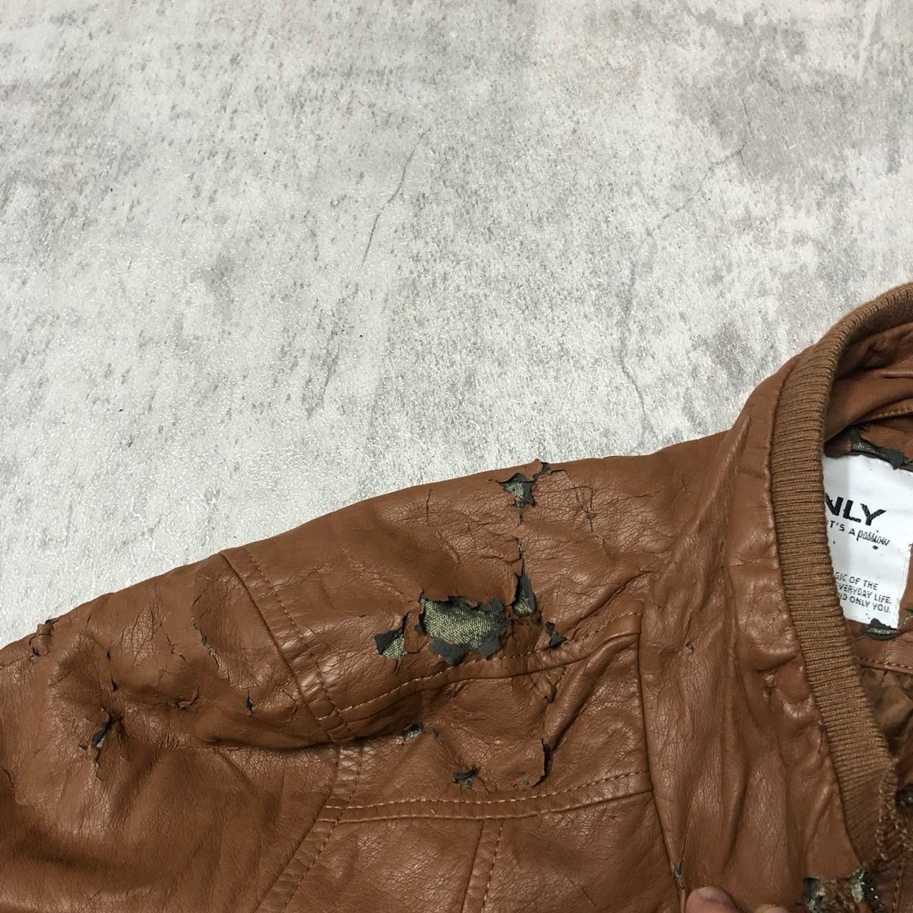 Other Brown leather jacket with zippers and studs #leatherjacket Size US M / EU 48-50 / 2 - 4 Thumbnail