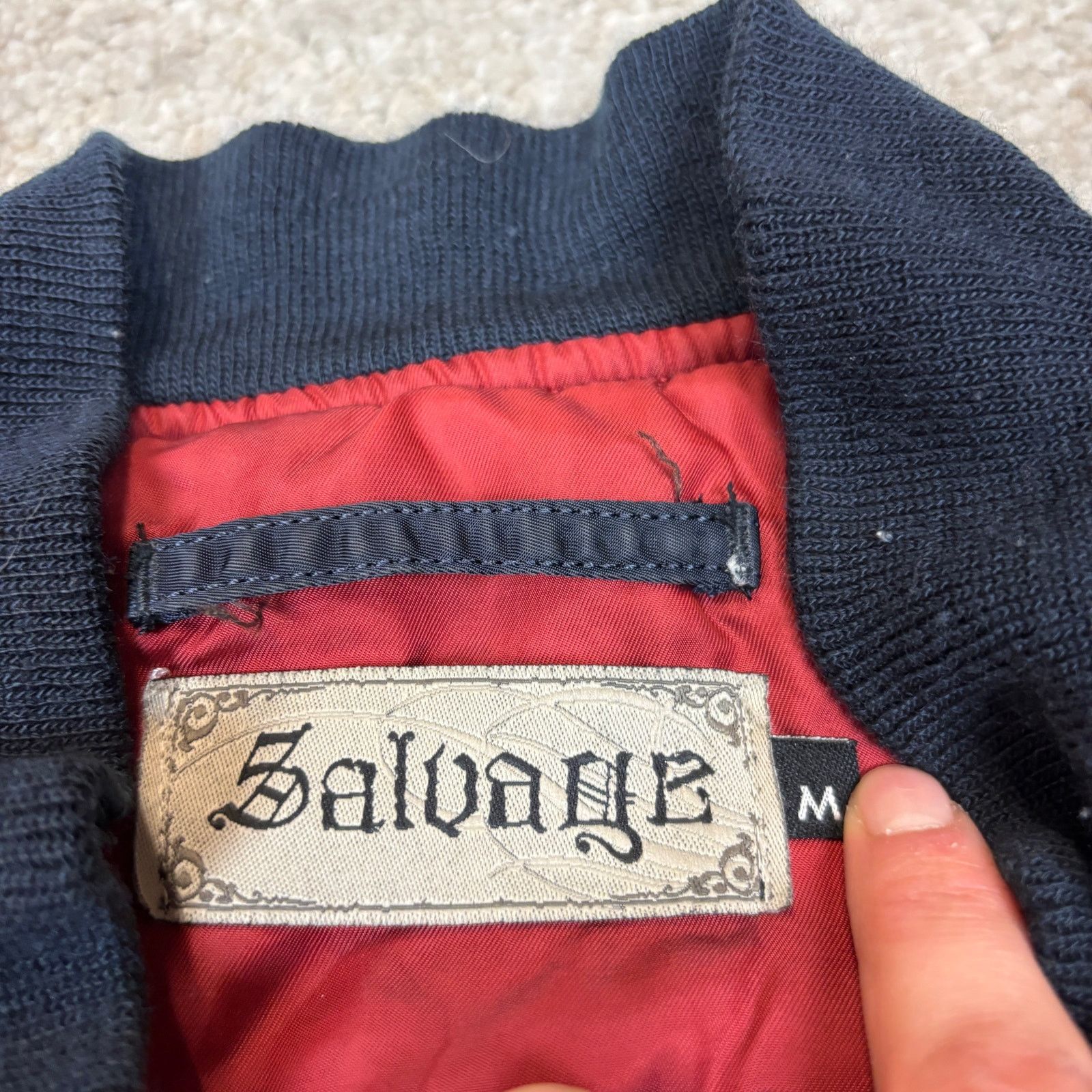 Salvage Salvage MA-1 Bomber Jacket Death or Glory Men's Medium y2k Size US M / EU 48-50 / 2 - 5 Thumbnail