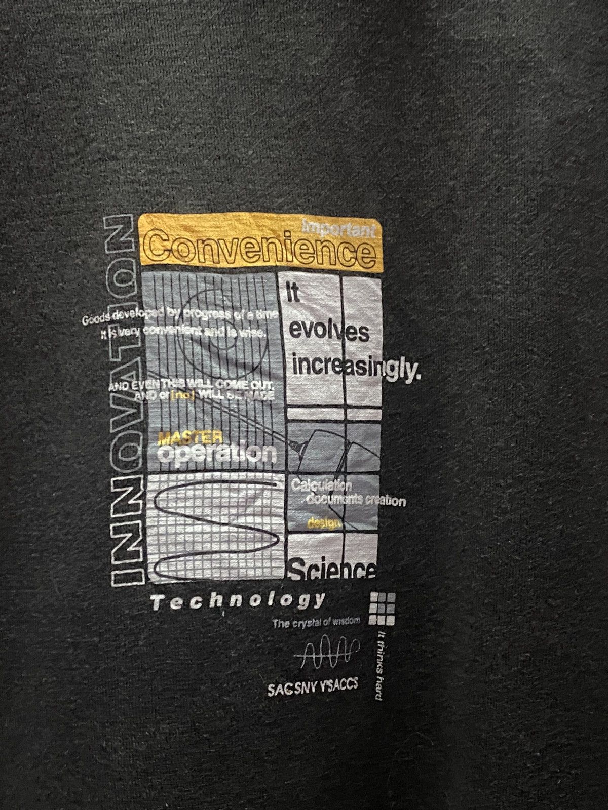 Yohji Yamamoto Vintage SACSNY Y'SACCS Yohji Yamamoto Tee Size US L / EU 52-54 / 3 - 5 Thumbnail