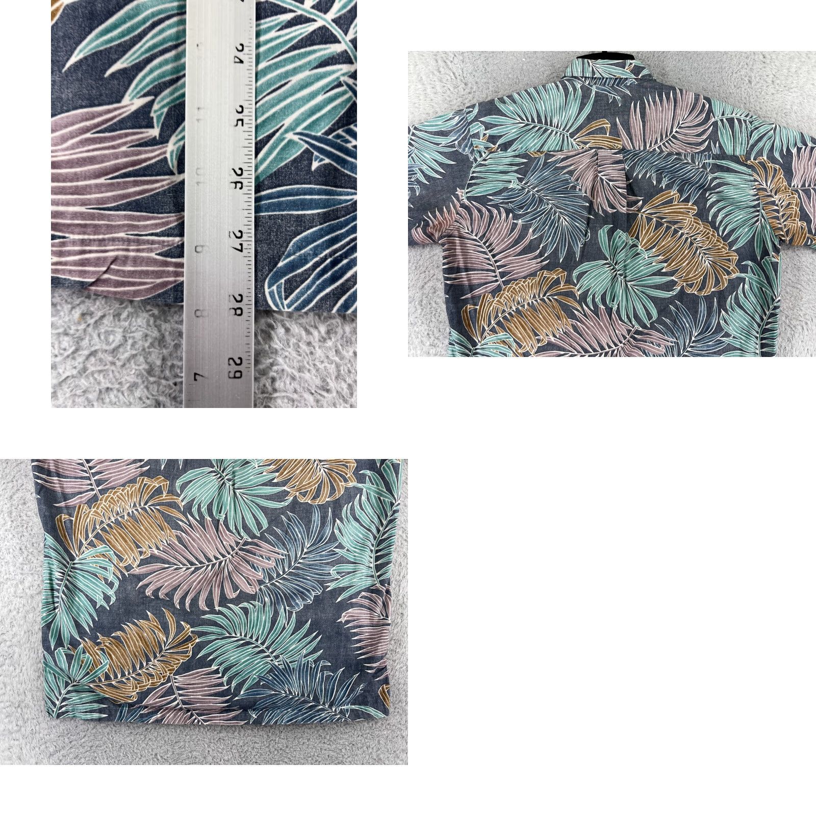 Vintage Cooke Street Shirt Men M Blue Floral Short Sleeve Cotton Hawaiian Vacation Size US M / EU 48-50 / 2 - 9 Thumbnail