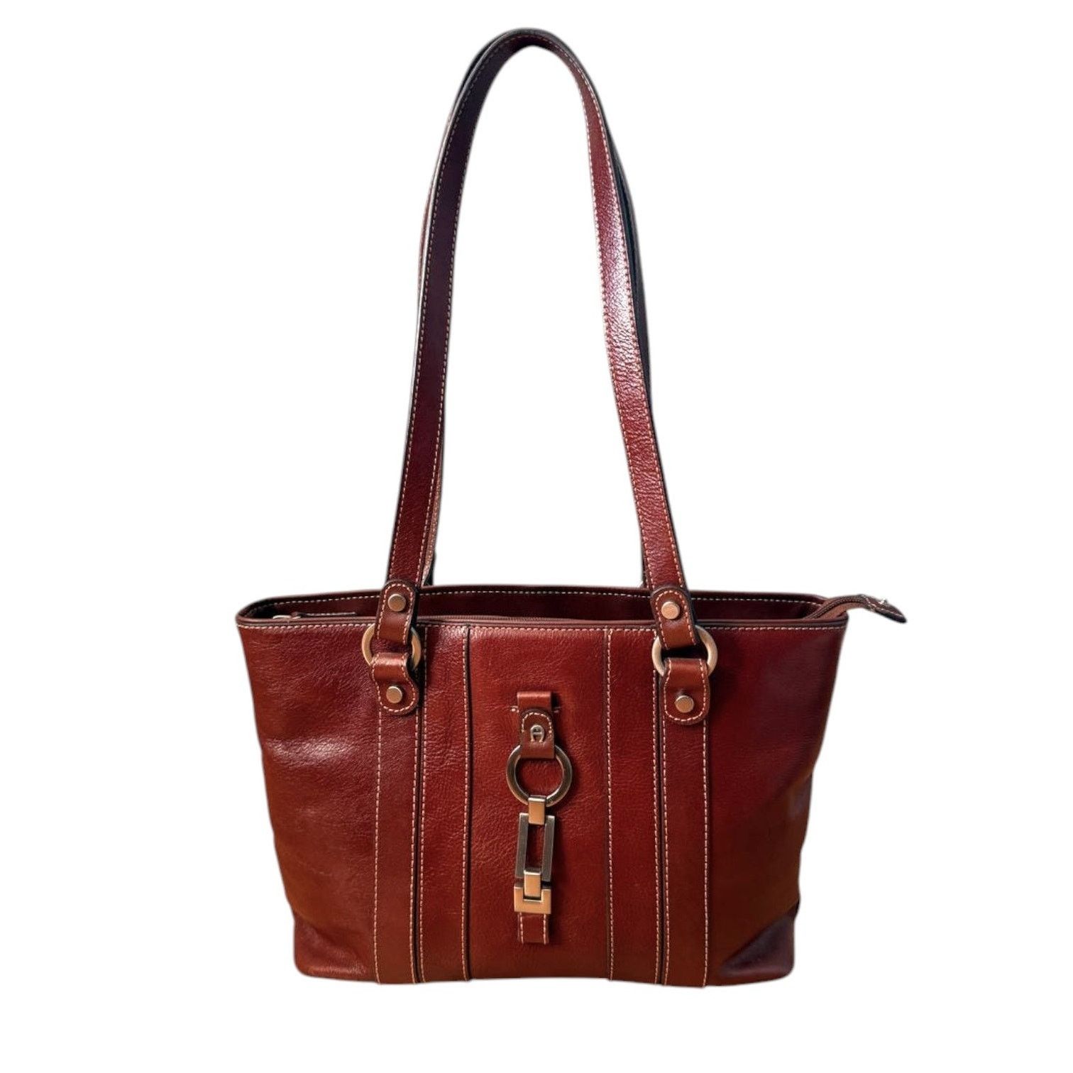 Etienne Aigner Etienne Aigner Vintage Brown Leather Bag Size ONE SIZE - 1 Thumbnail