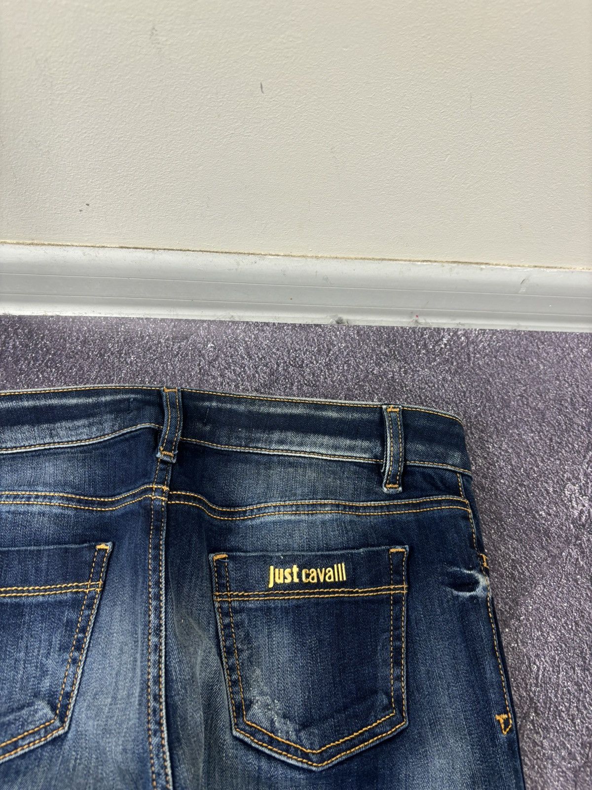 Just Cavalli Just Cavalli Chic Women’s Y2K Ripped Denim Avant Garde Jeans Size 28" / US 6 / IT 42 - 17 Thumbnail