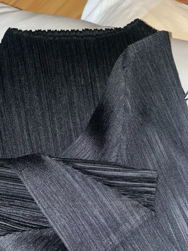 Issey Miyake Issey Miyake Black Pleated Long-sleeve Top Size M / US 6-8 / IT 42-44 - 3 Thumbnail