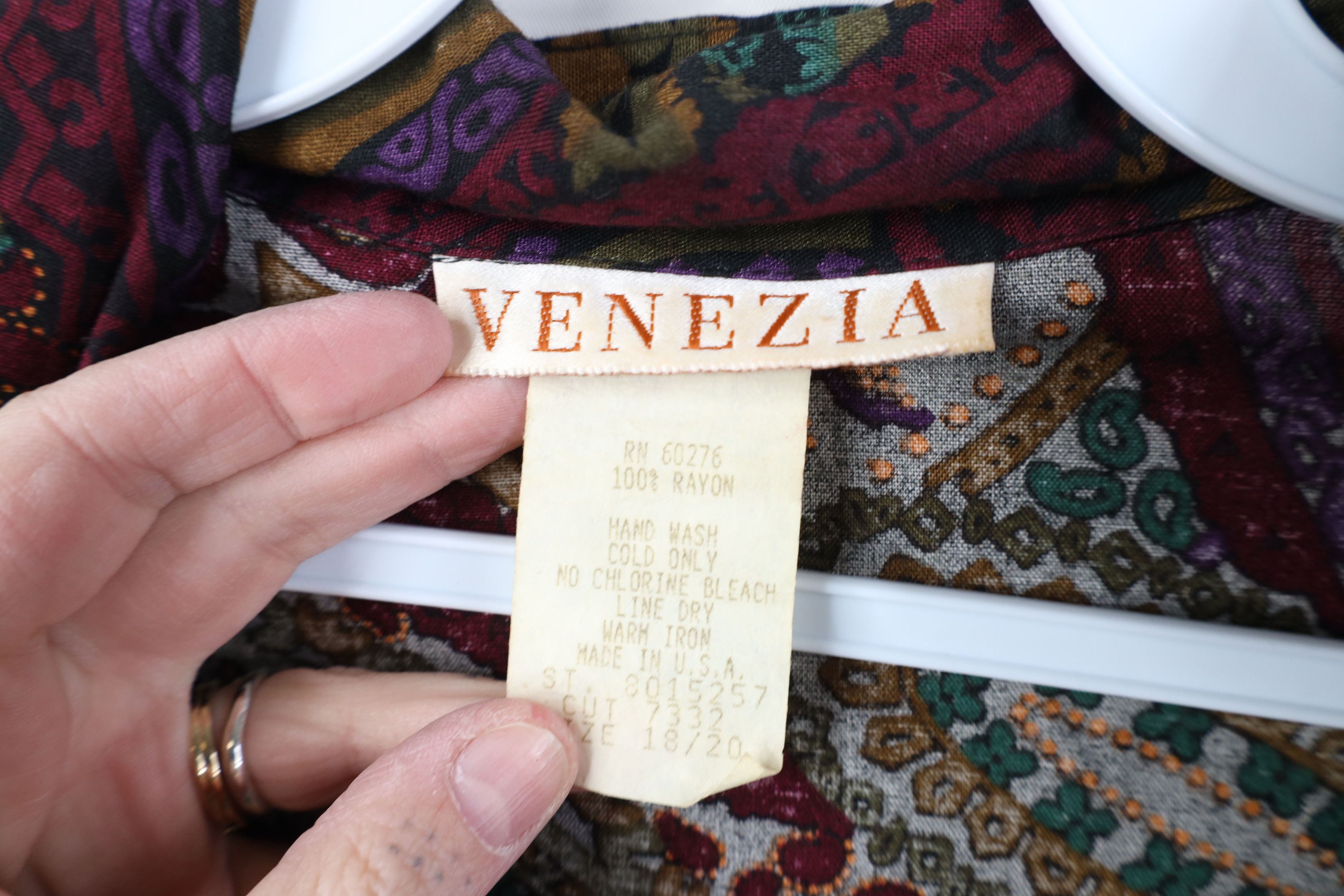 Vintage Vintage 90s Streetwear Gabardine Paisley Blazer Jacket USA Size 3XL / US 20-22 - 7 Thumbnail