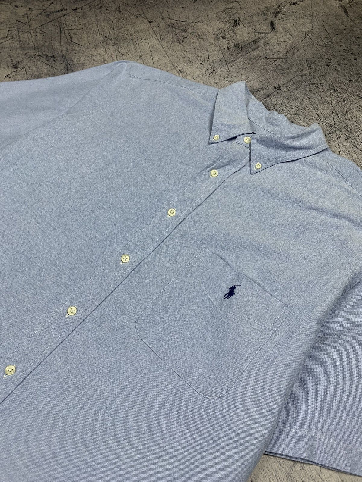 Ralph Lauren Ralph Lauren Oxford Shirt Short Sleeve Buttons Ups Mens XL Size US XL / EU 56 / 4 - 4 Thumbnail