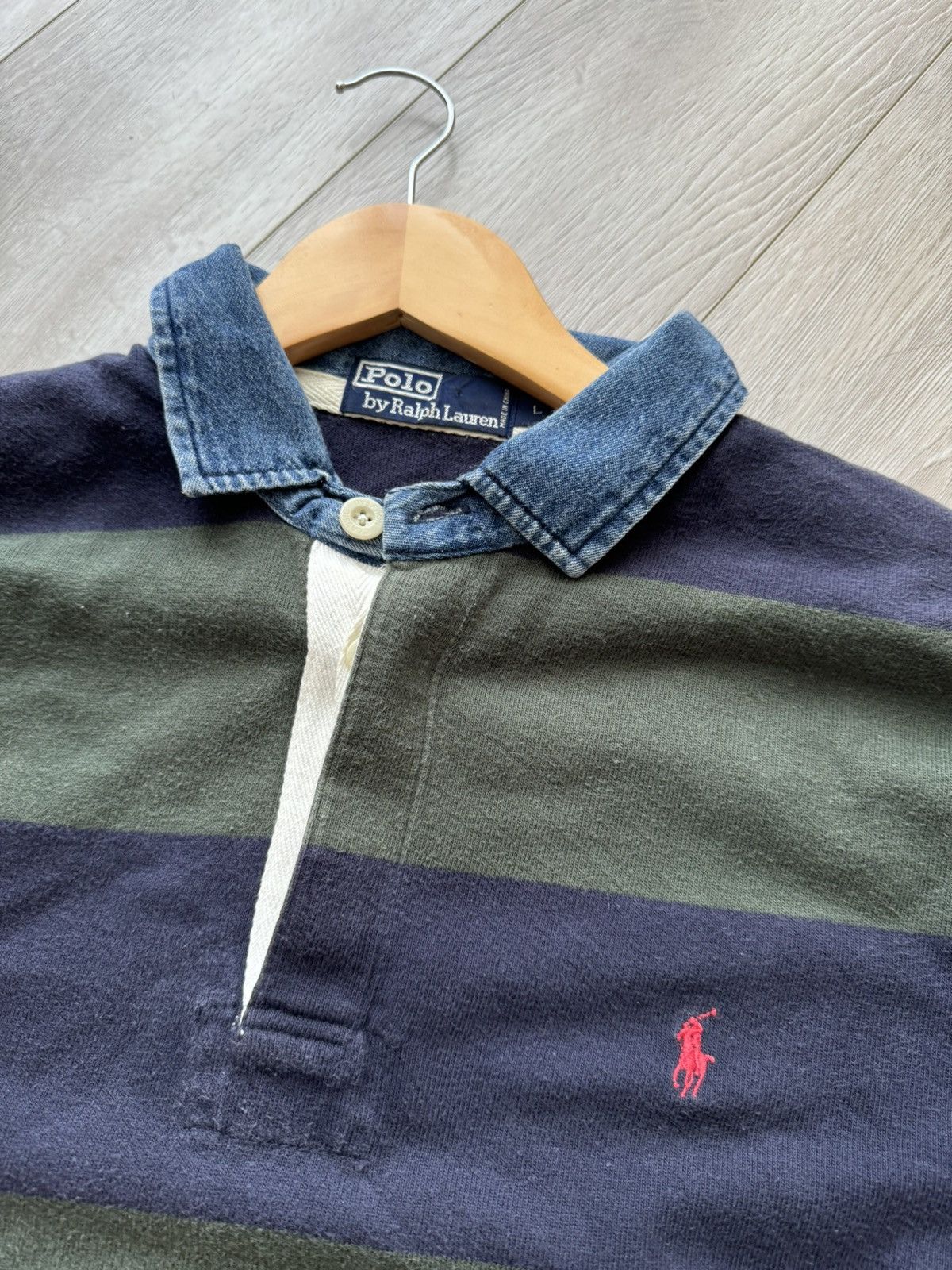 Polo Ralph Lauren 90’s Vintage Polo Ralph Lauren Rugby Longsleeve Kanye West Size US L / EU 52-54 / 3 - 4 Thumbnail