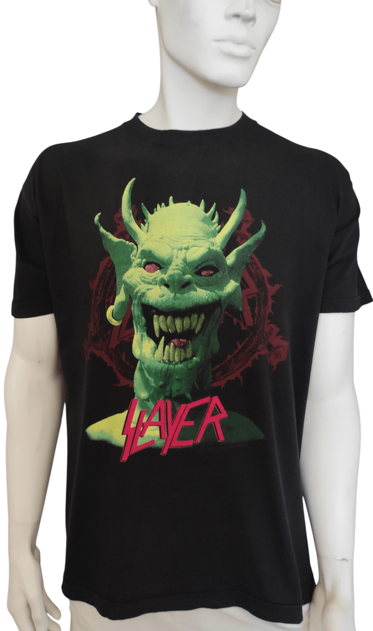 Band Tees Slayer T Shirt Vintage 1990 Grail Size US XL / EU 56 / 4 - 2 Thumbnail