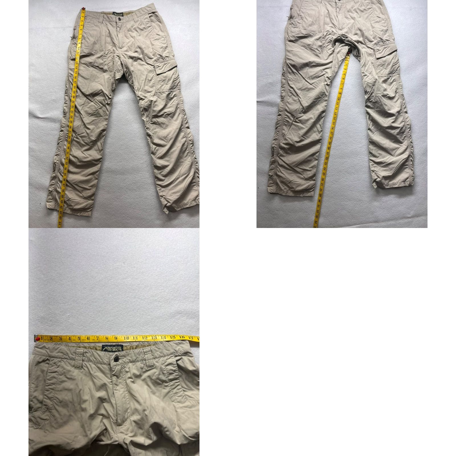 Mountain Khakis VINTAGE Mountain Khakis Men’s Canvas 5 Pocket Hiking Pants Khaki 36x34 Mens Size US 36 / EU 52 - 8 Thumbnail
