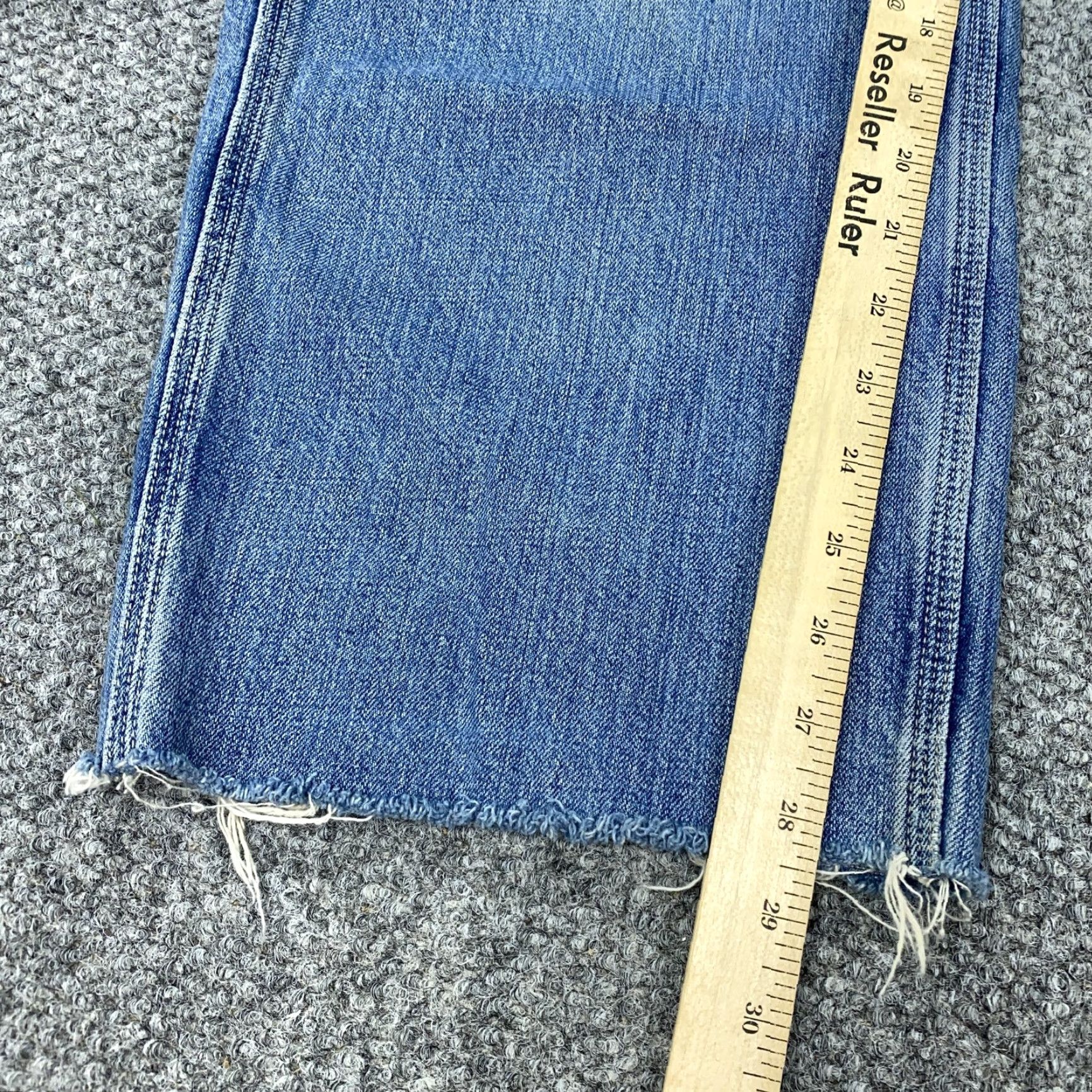 Vintage VINTAGE American Eagle Jeans Mens 32x28 Carpenter Baggy Frayed Hem 90s Y2K Blue Denim Straight Size US 32 / EU 48 - 7 Thumbnail