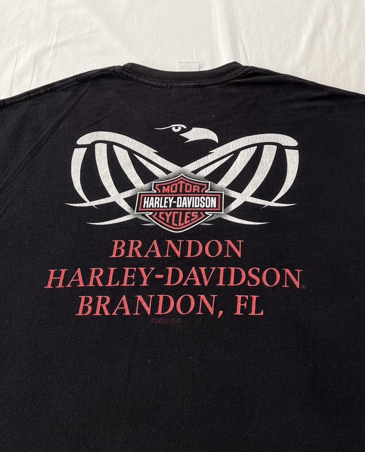 Harley Davidson Vintage 2012 Harley Davidson Sexy Girl Ride with Pride Tee Size US XXL / EU 58 / 5 - 18 Thumbnail